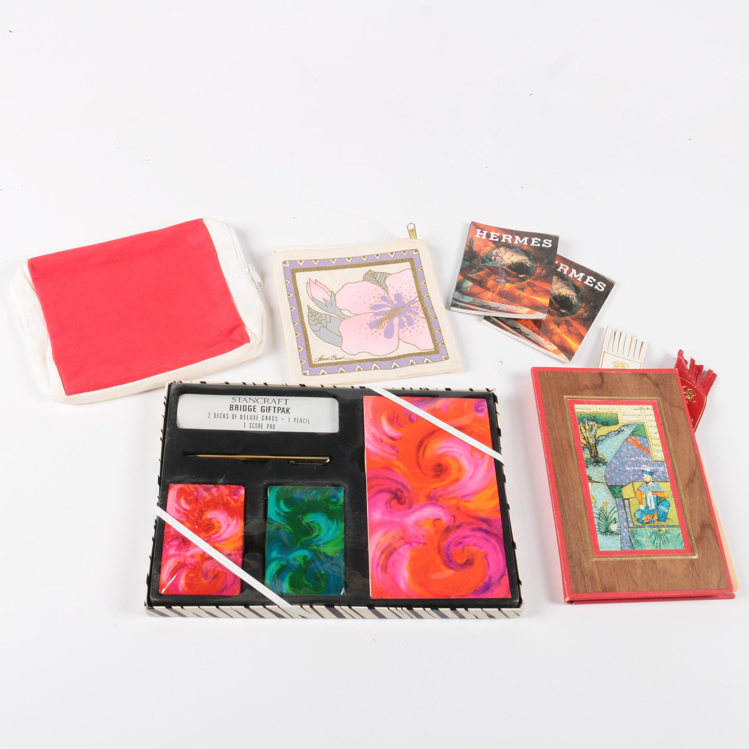 Hermès Books, Laurel Burch Bag and Other Ephemera