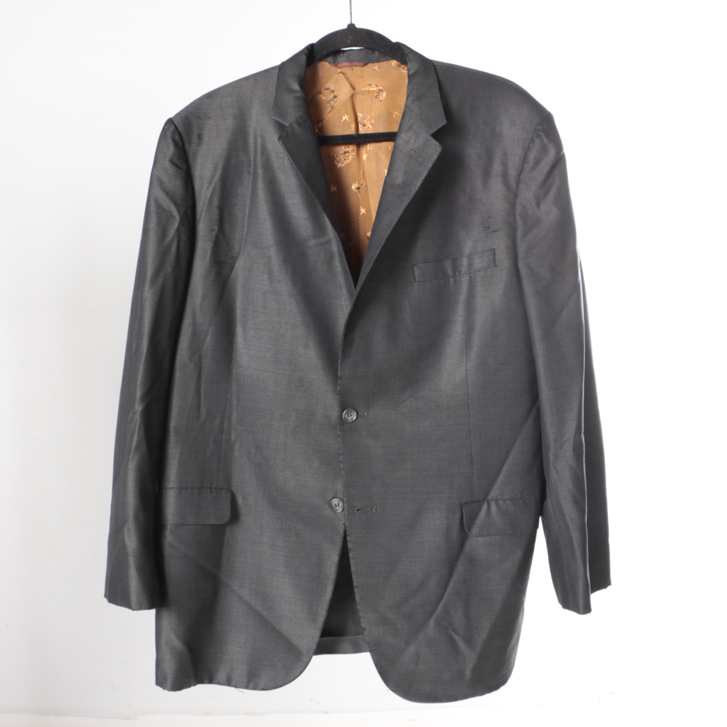 Men's Vintage Bespoke Sharkskin Suit