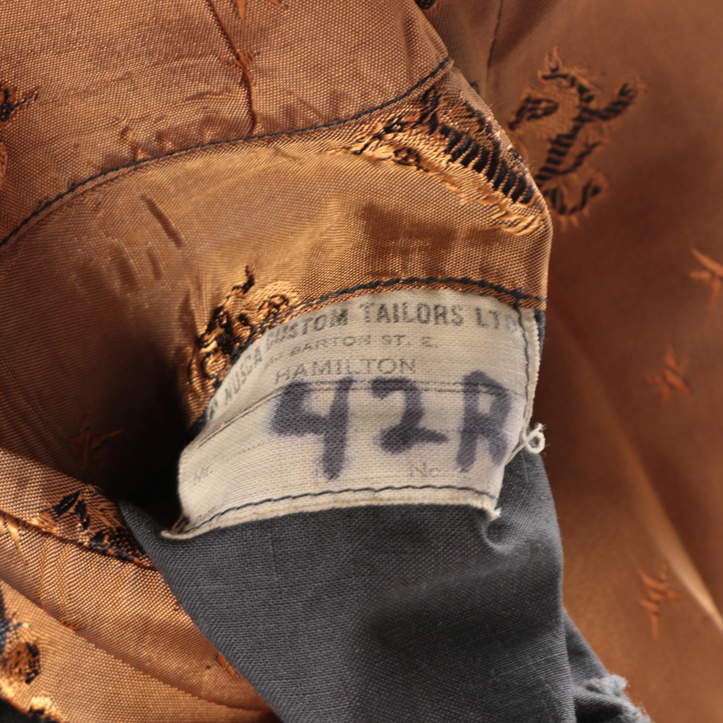 Men's Vintage Bespoke Sharkskin Suit