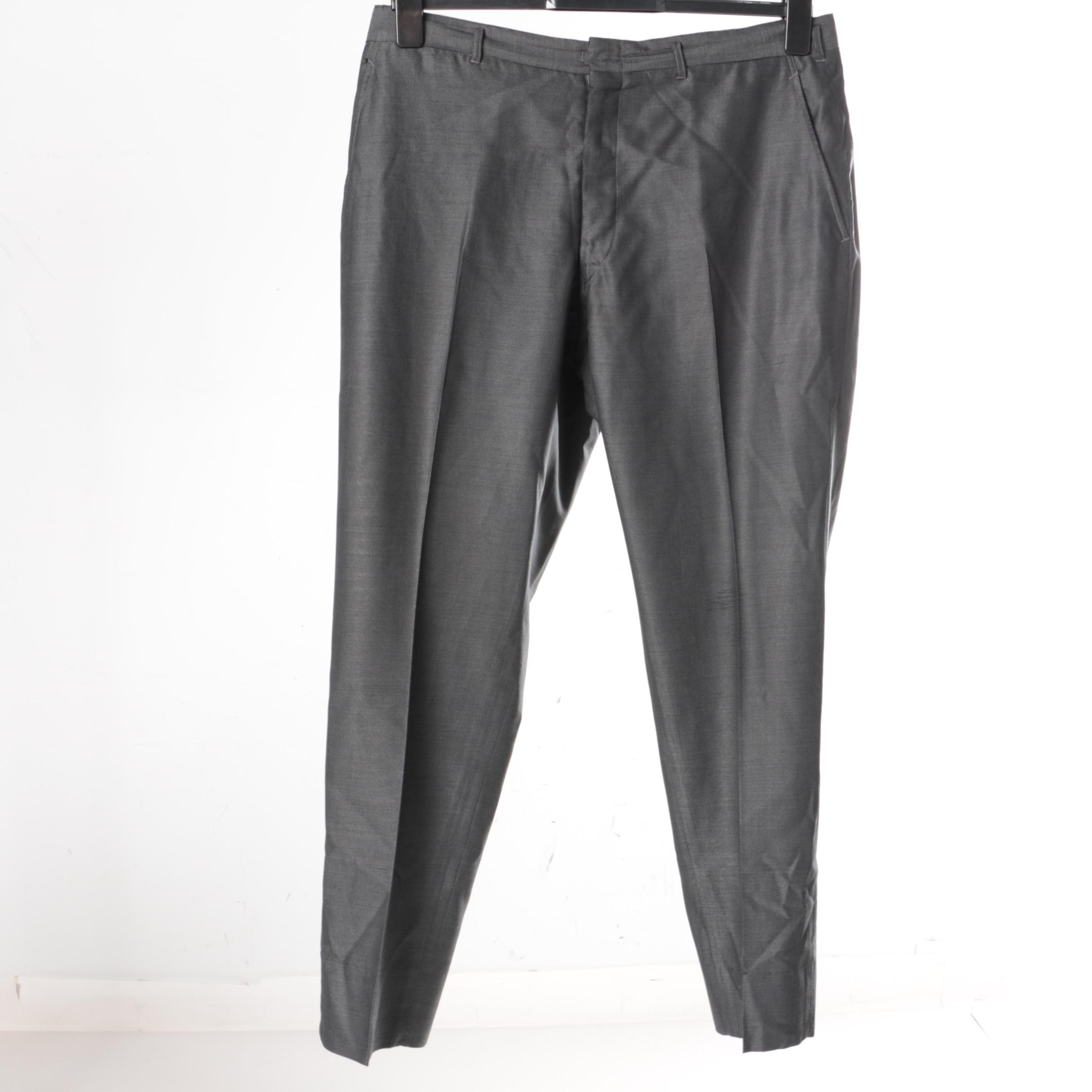 Men's Vintage Bespoke Sharkskin Suit