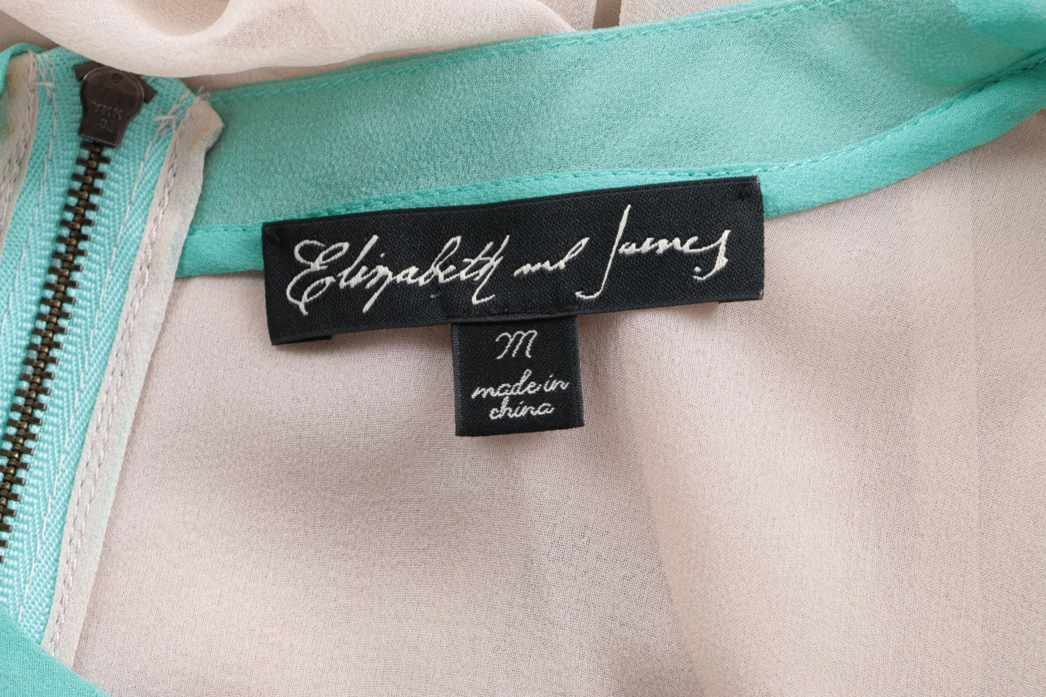 Elizabeth and James Sheer Silk Top