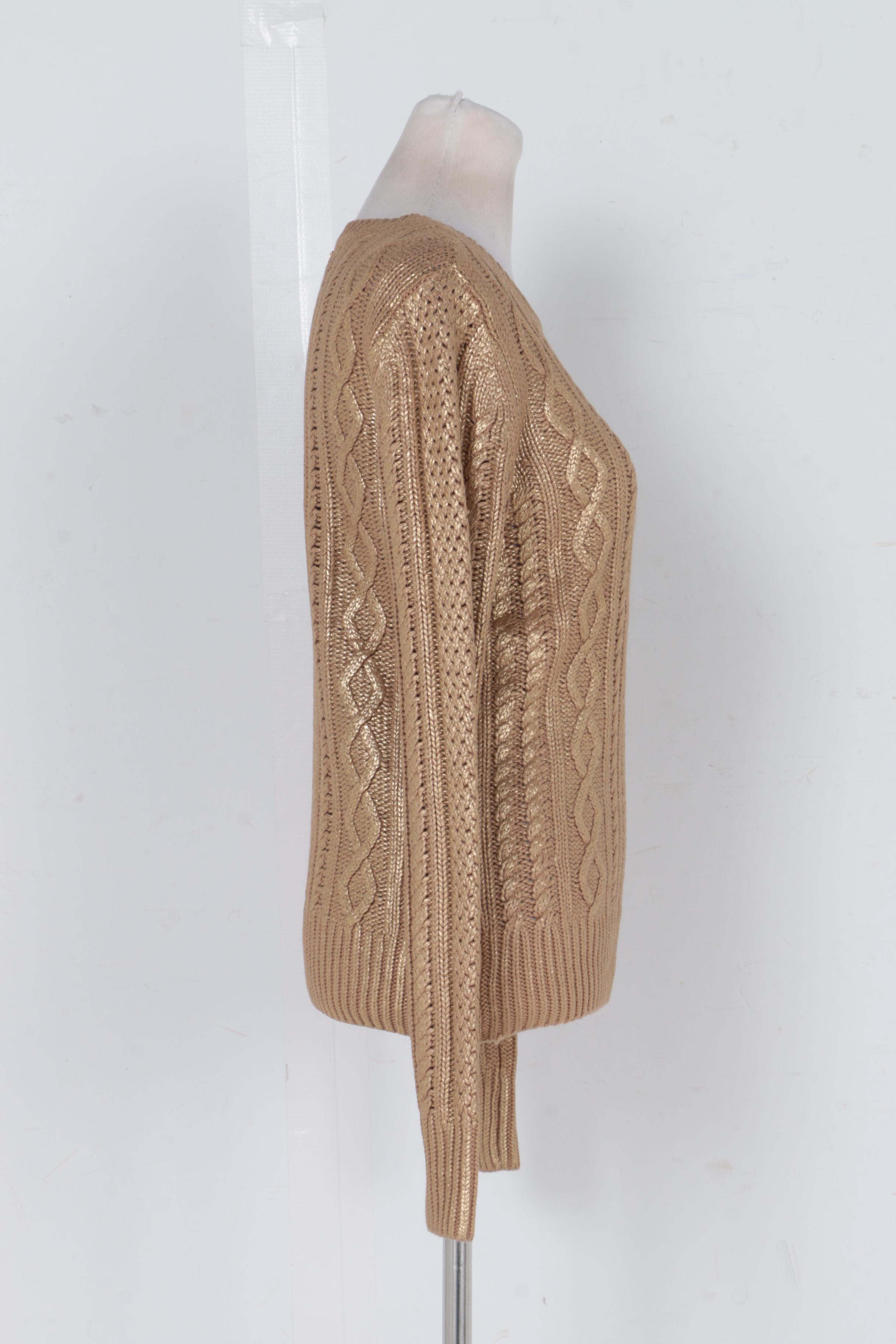 Women's MICHAEL Michael Kors Gold Tone Sweater