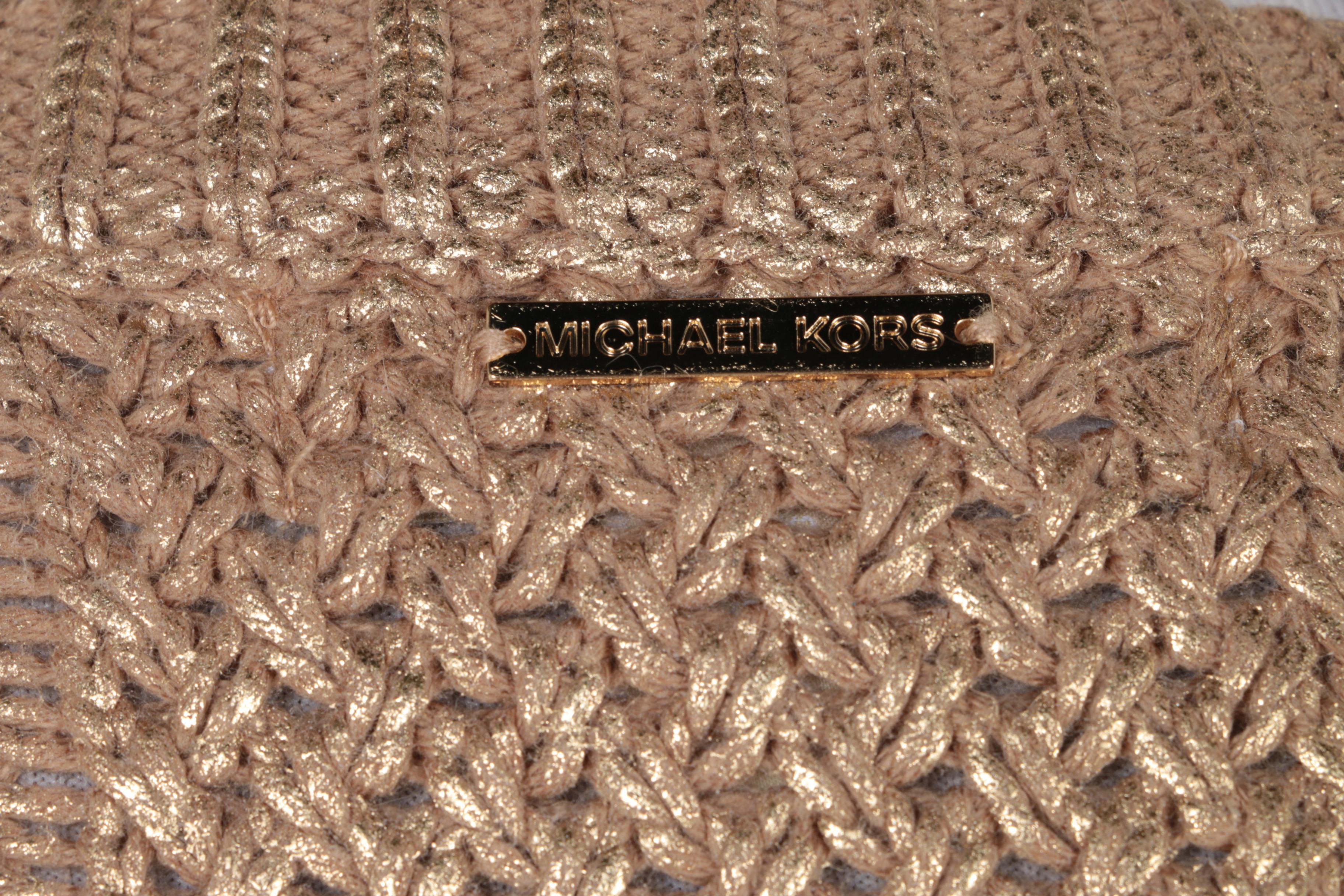 Women's MICHAEL Michael Kors Gold Tone Sweater