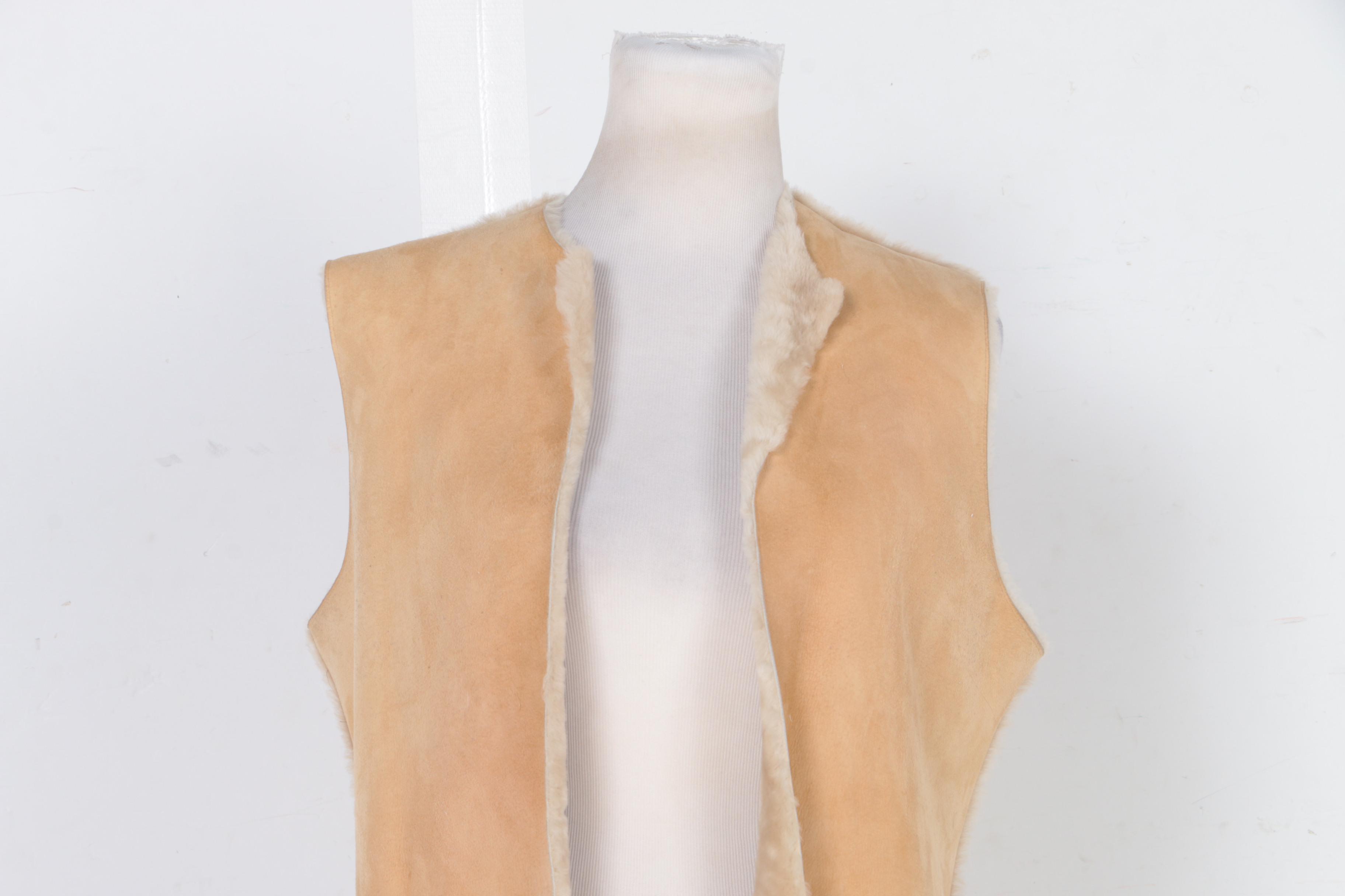 Women's Suede and Shearling Vest