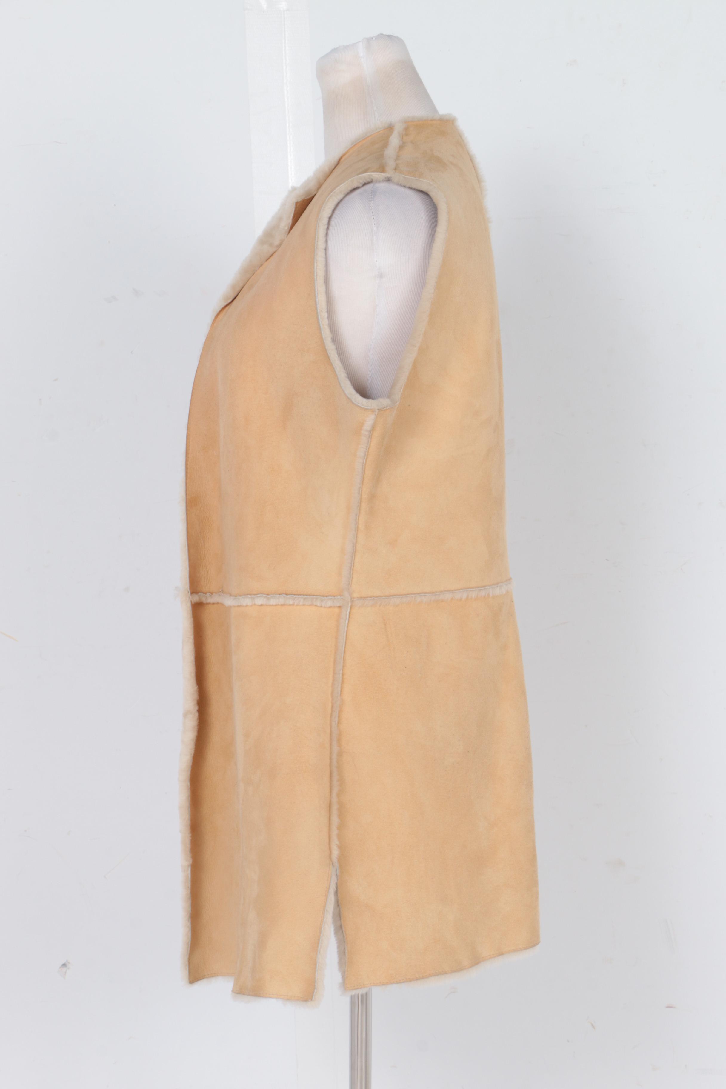 Women's Suede and Shearling Vest