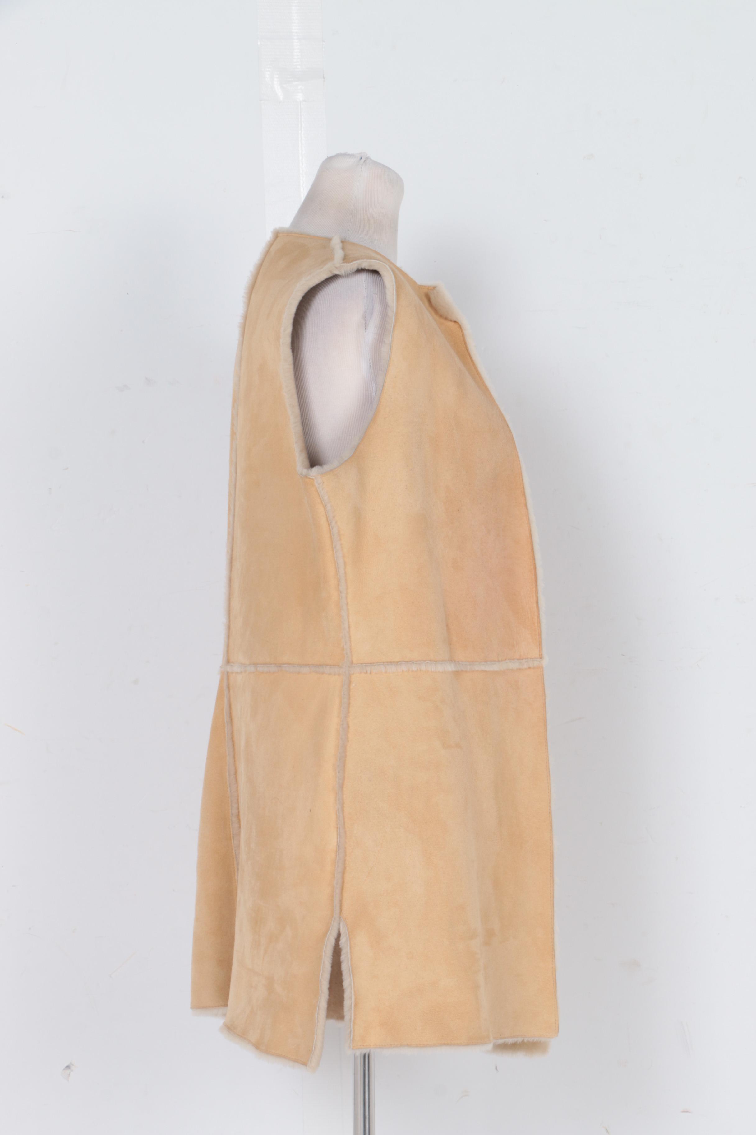 Women's Suede and Shearling Vest