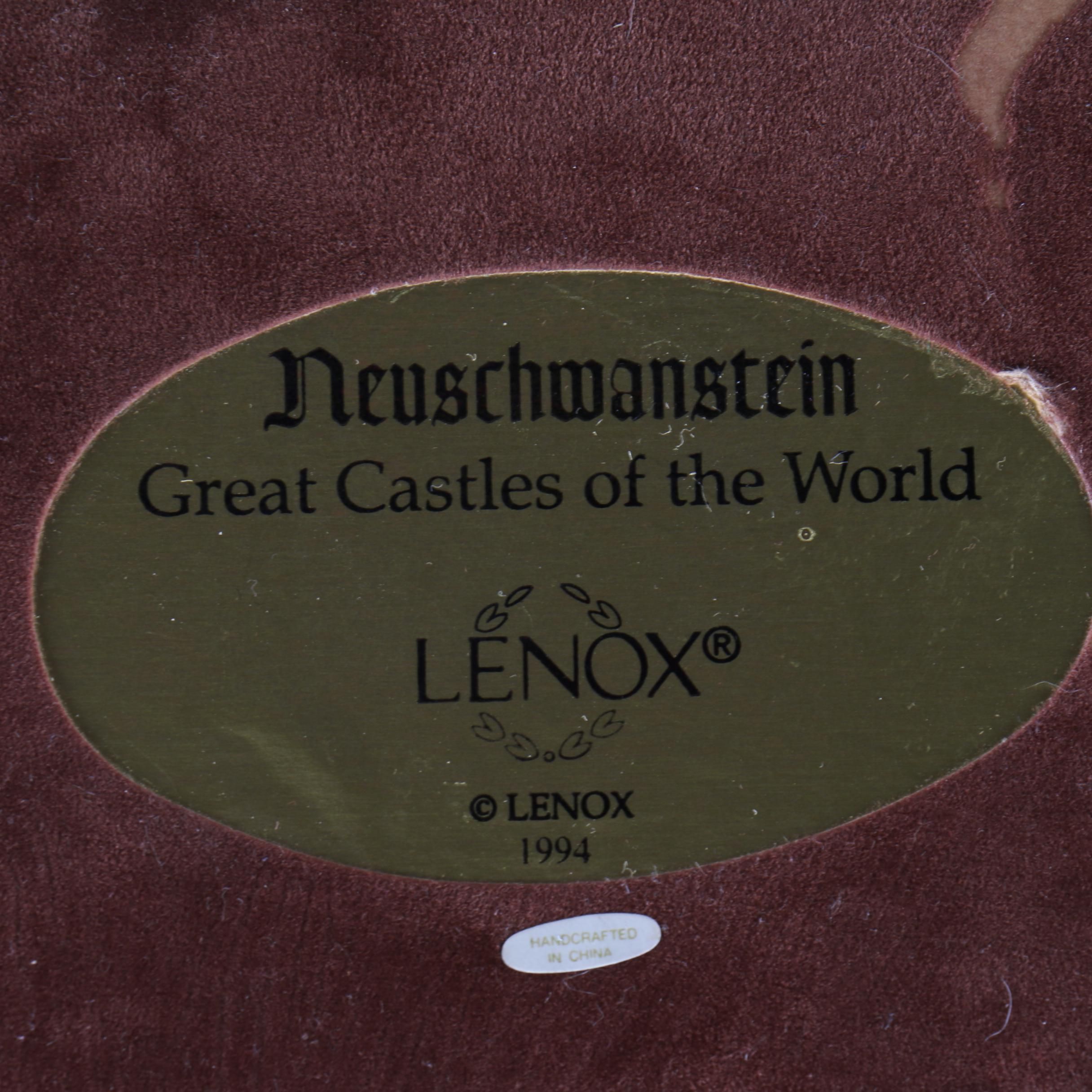1994 Lenox Neuschwanstein Castle Figurine
