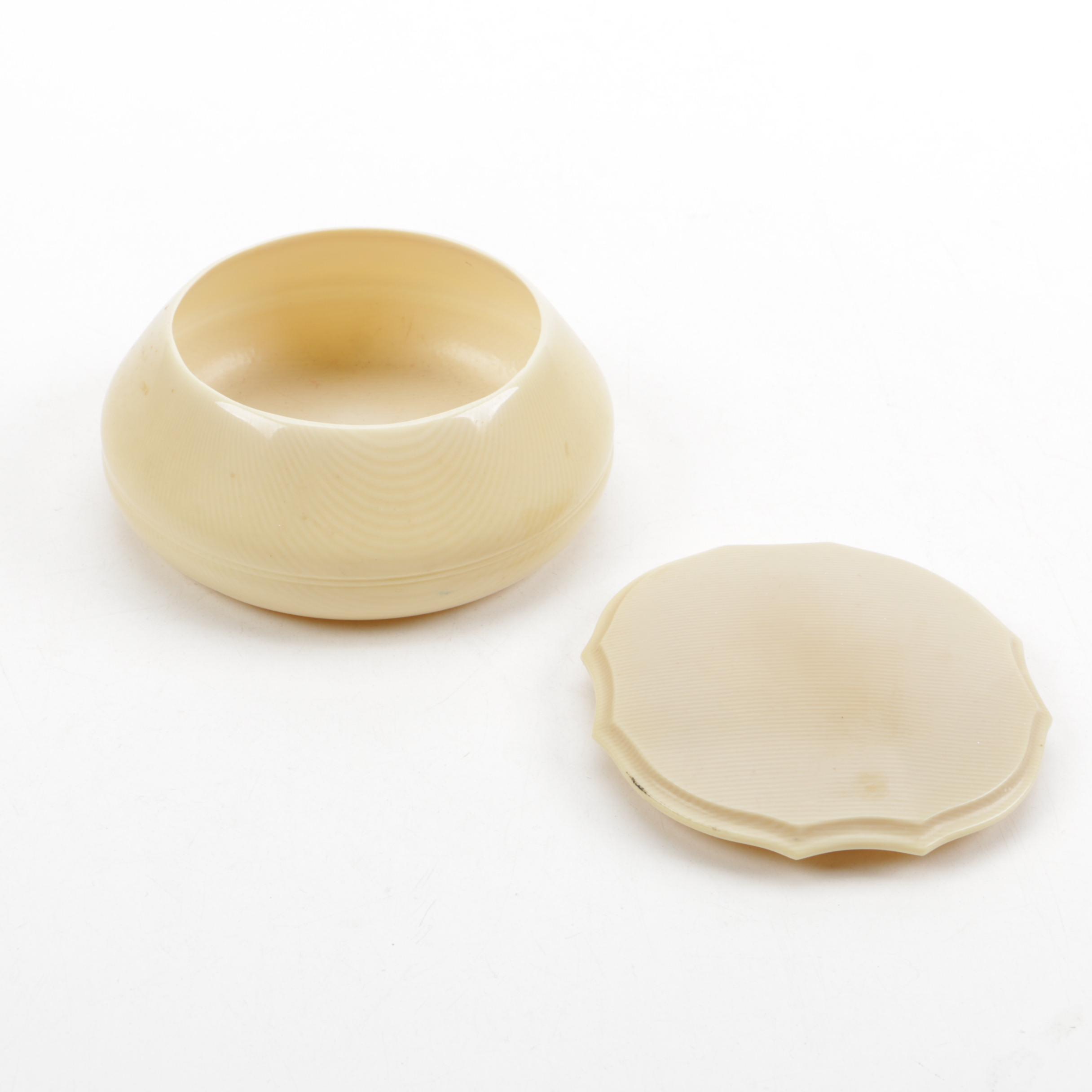 Vintage DuBarry French Ivory Celluloid Vanity Set