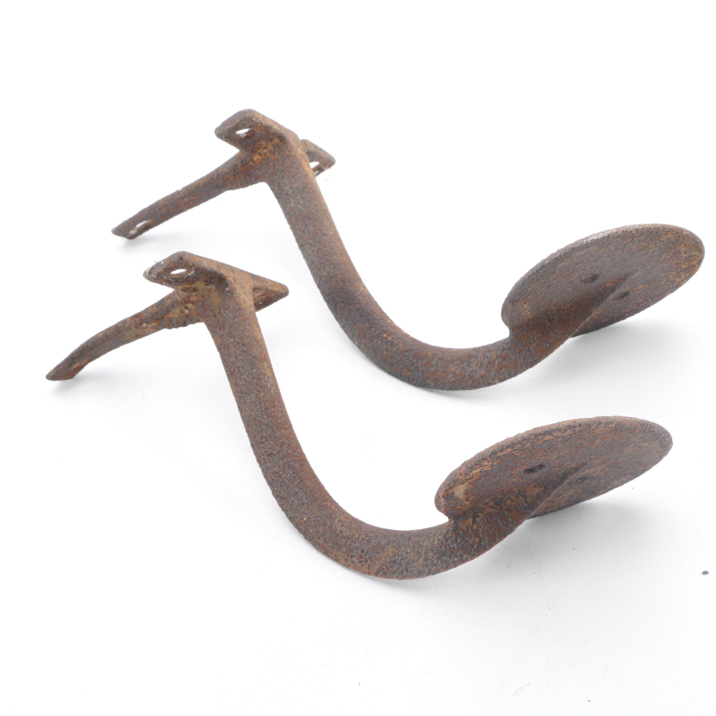 Antique Cast Iron Horse-Drawn Carriage Steps