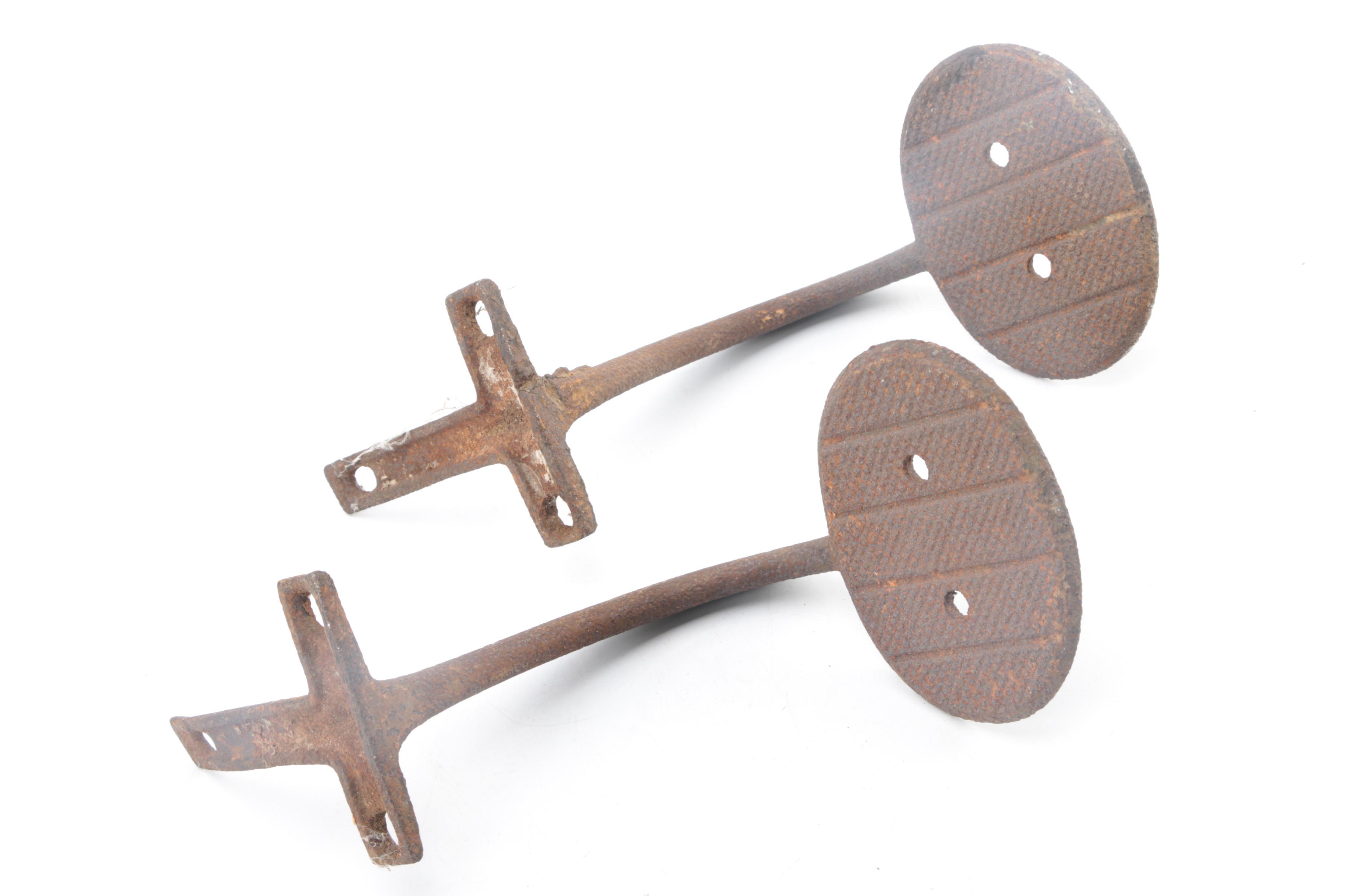 Antique Cast Iron Horse-Drawn Carriage Steps