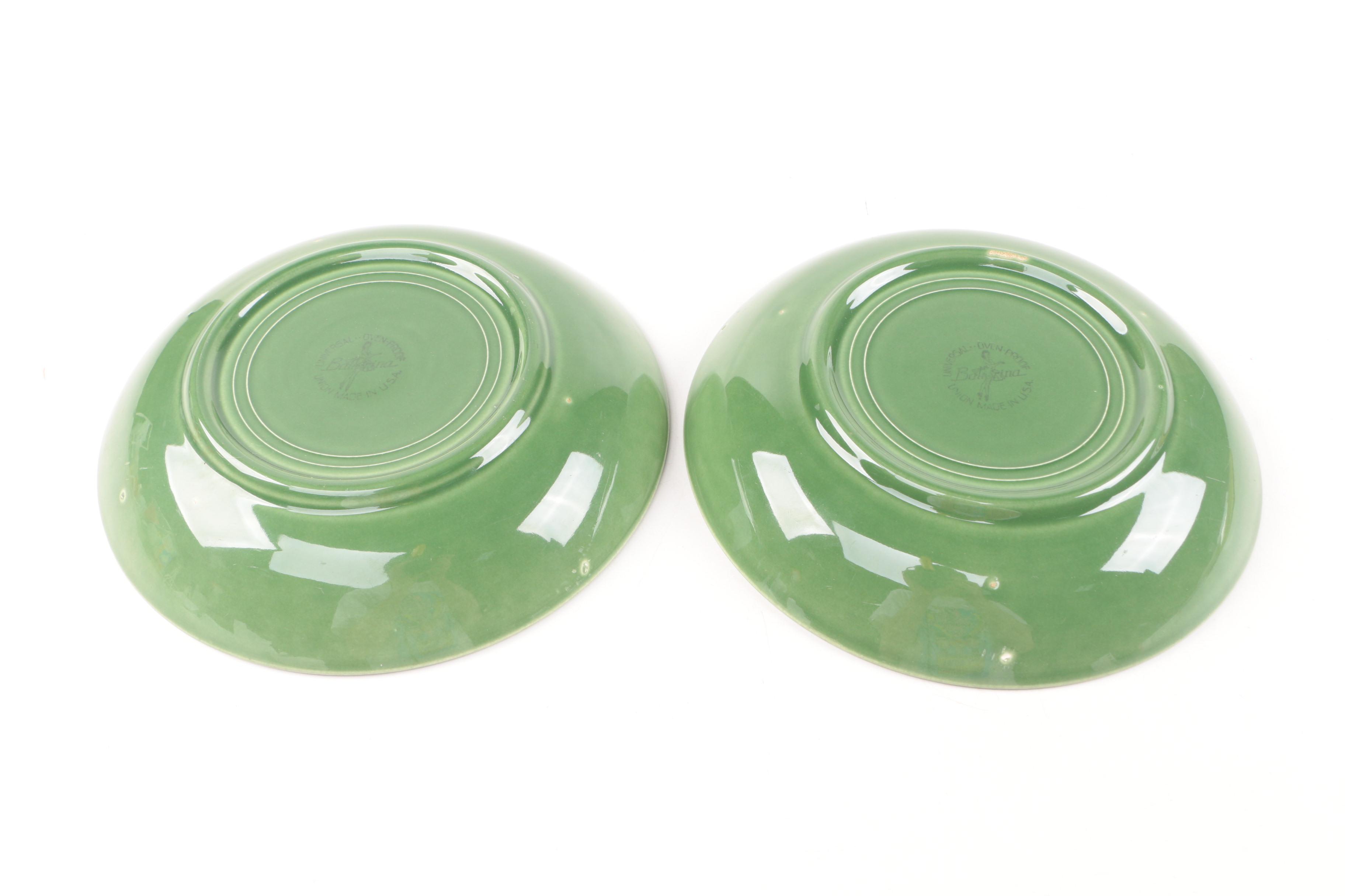 Universale Ballerina Stoneware Plates and W. S. George Trays