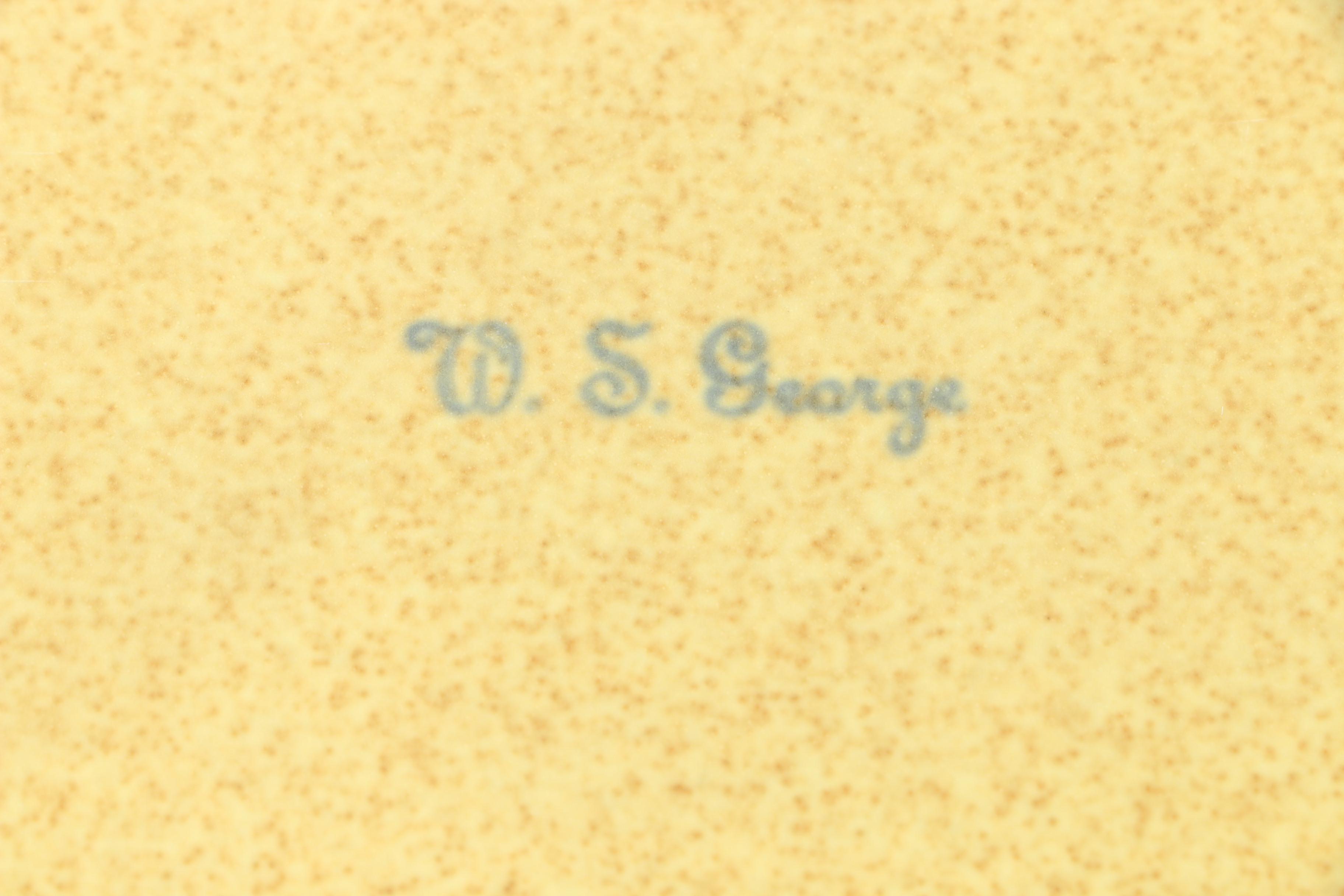 Universale Ballerina Stoneware Plates and W. S. George Trays