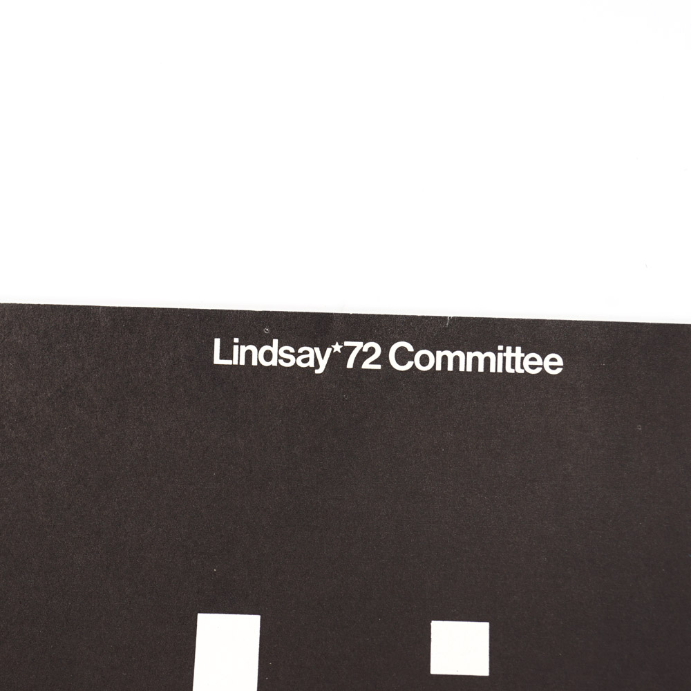 Vintage Presidential Campaign Poster Depicting Jon Lindsay