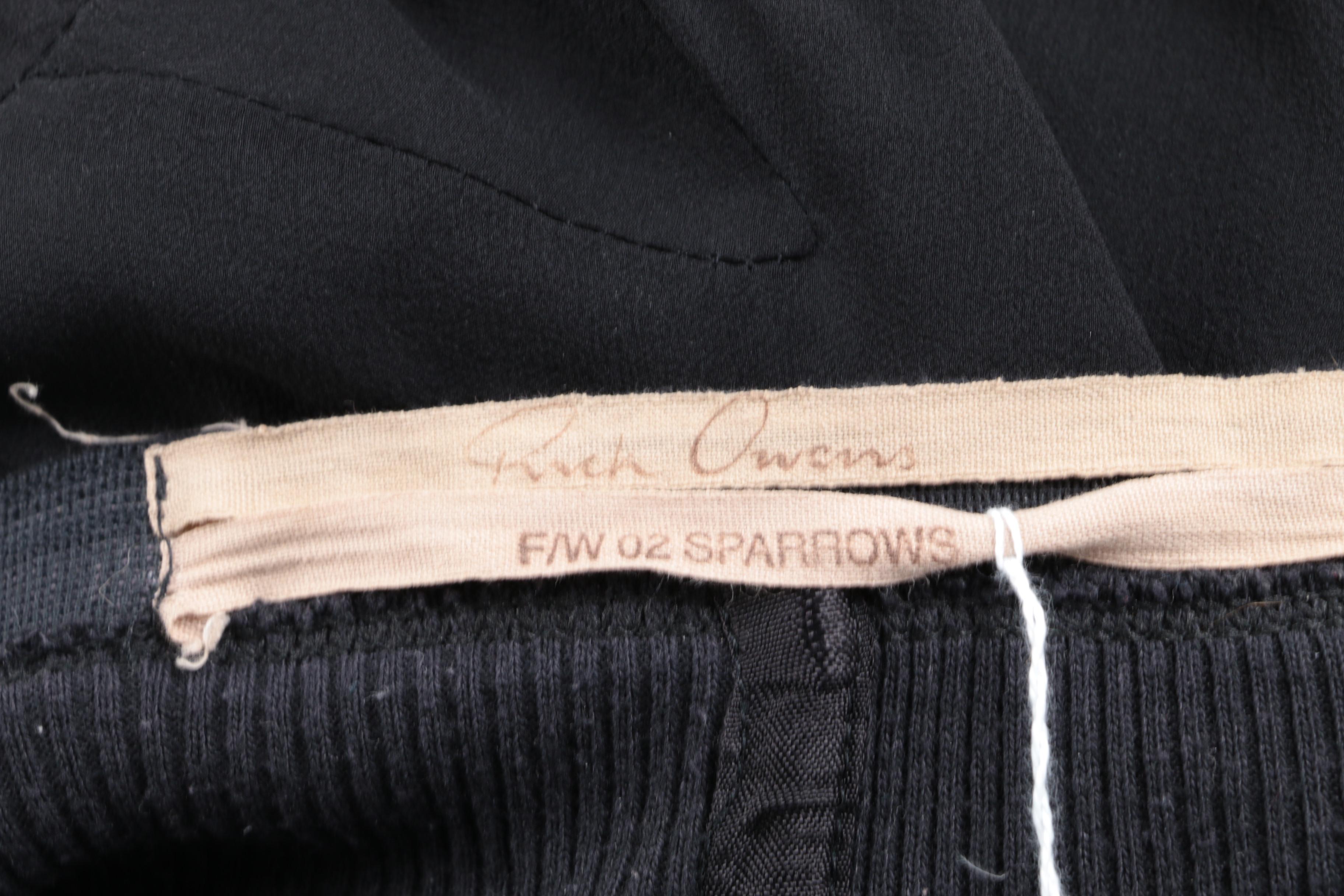 2002 Rick Owens Sparrows Collection Skirt