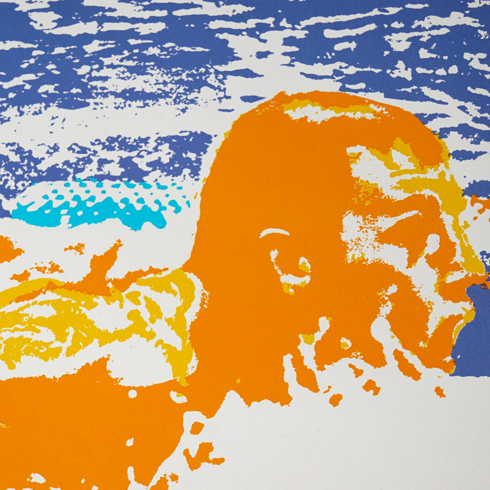 Otl Aicher Designed 1972 Munich Olympic Games Swimming Poster