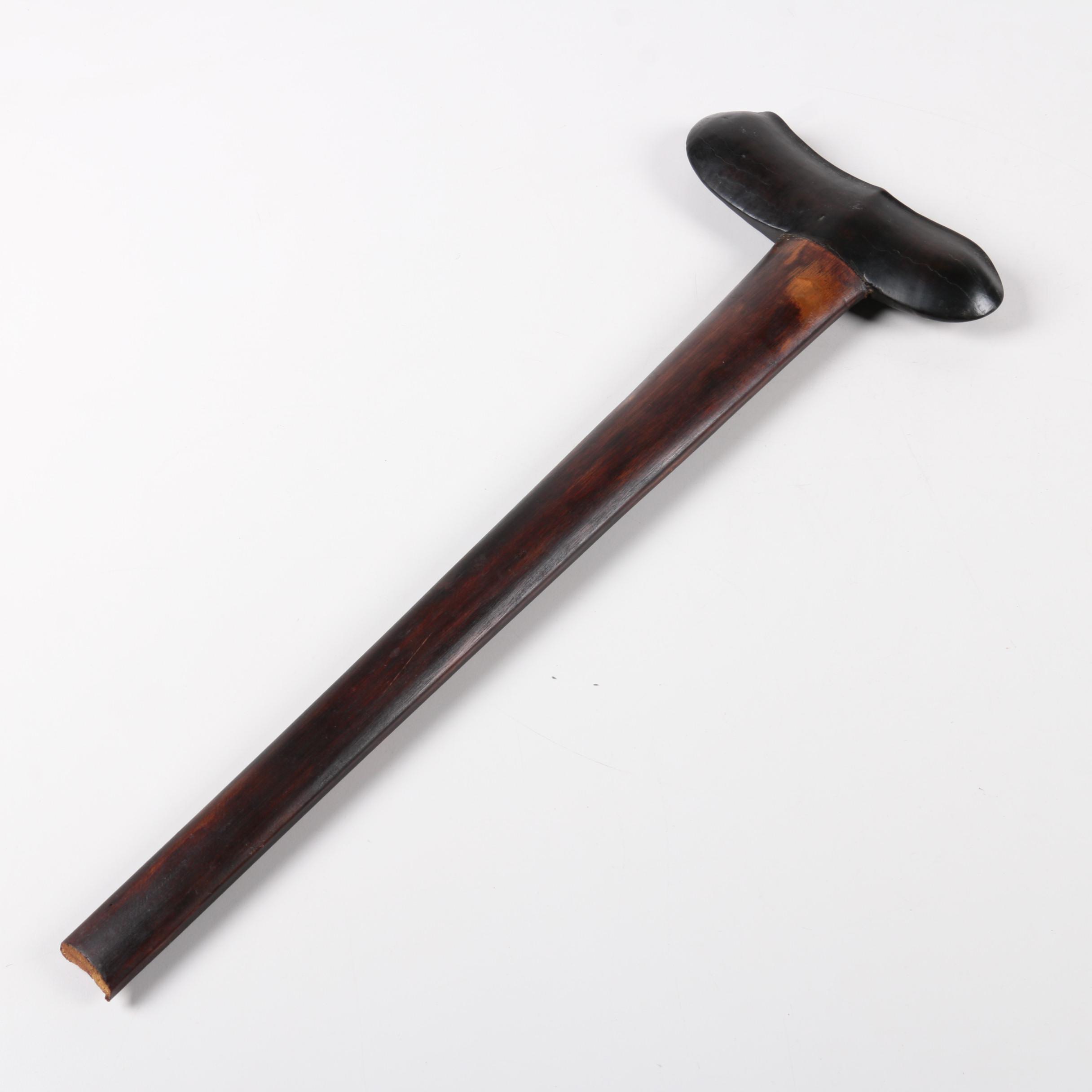 Straight-Bladed Kris Sword with Wooden Case