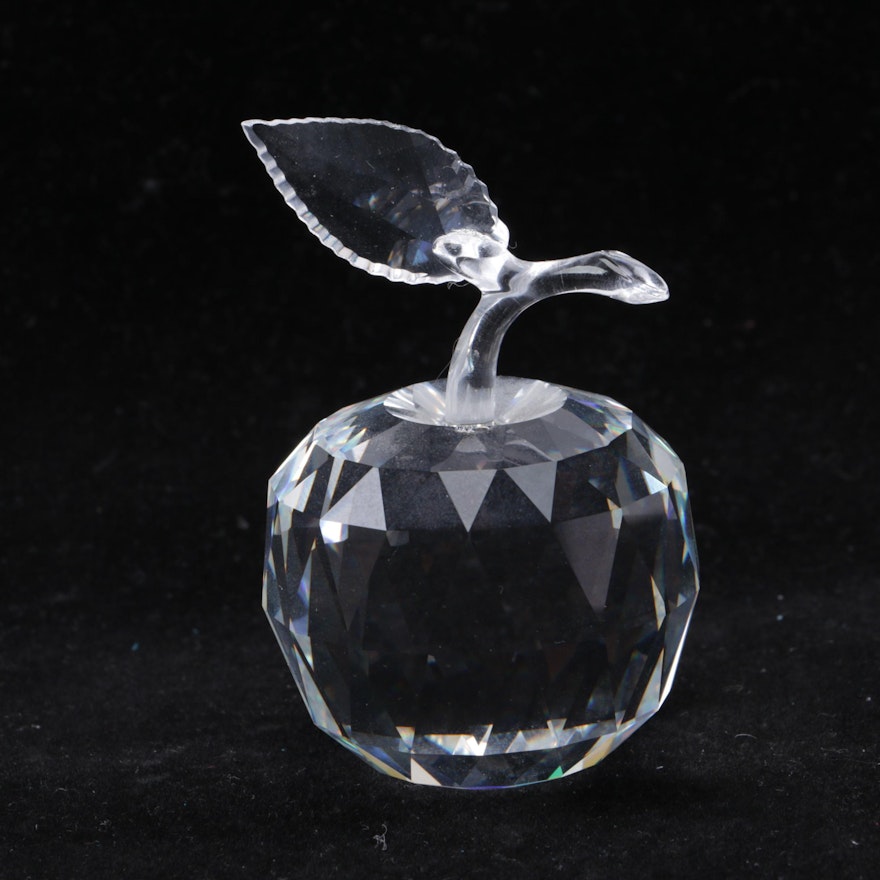 Swarovski Crystal Apple Figurine