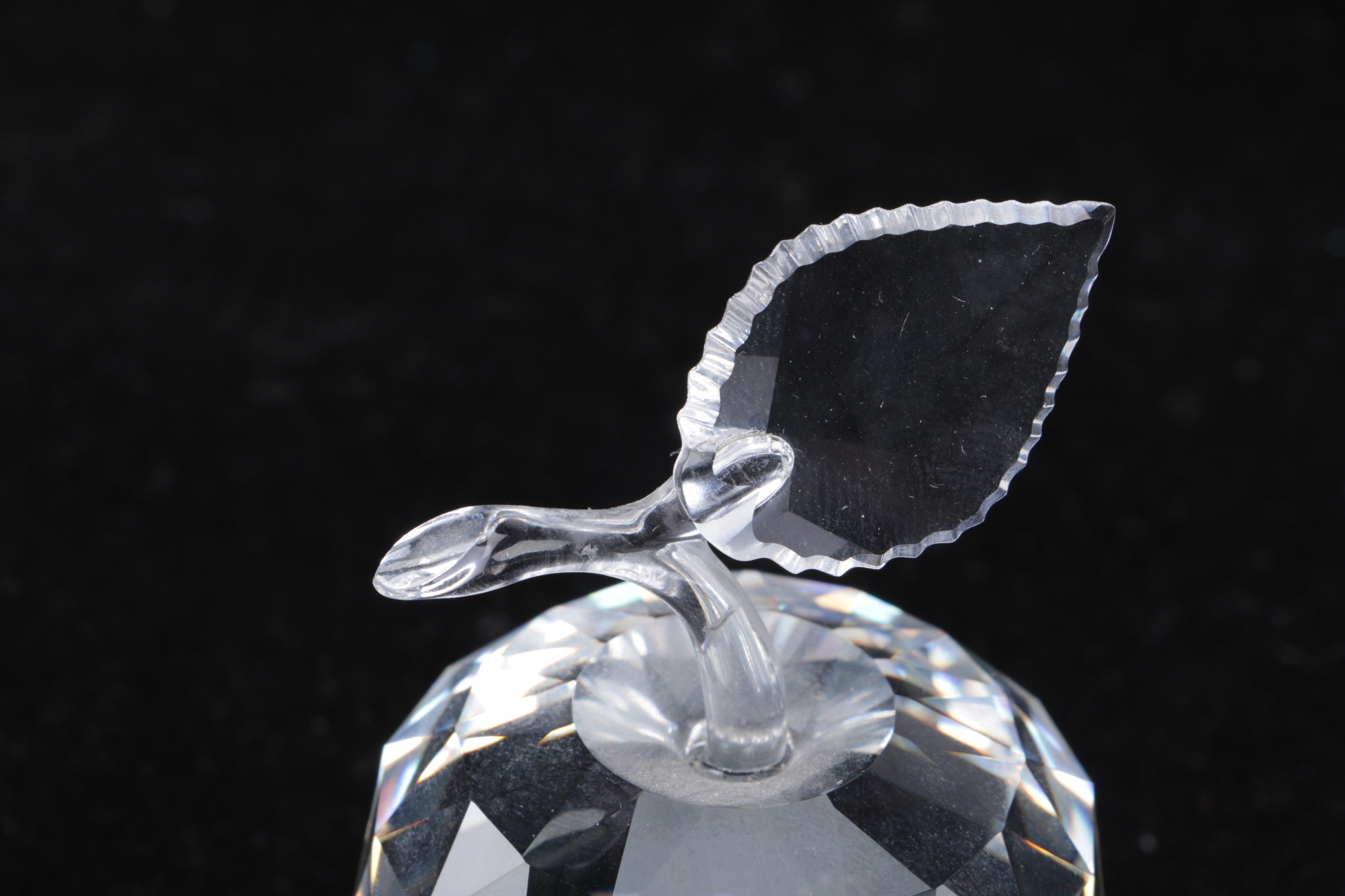 Swarovski Crystal Apple Figurine