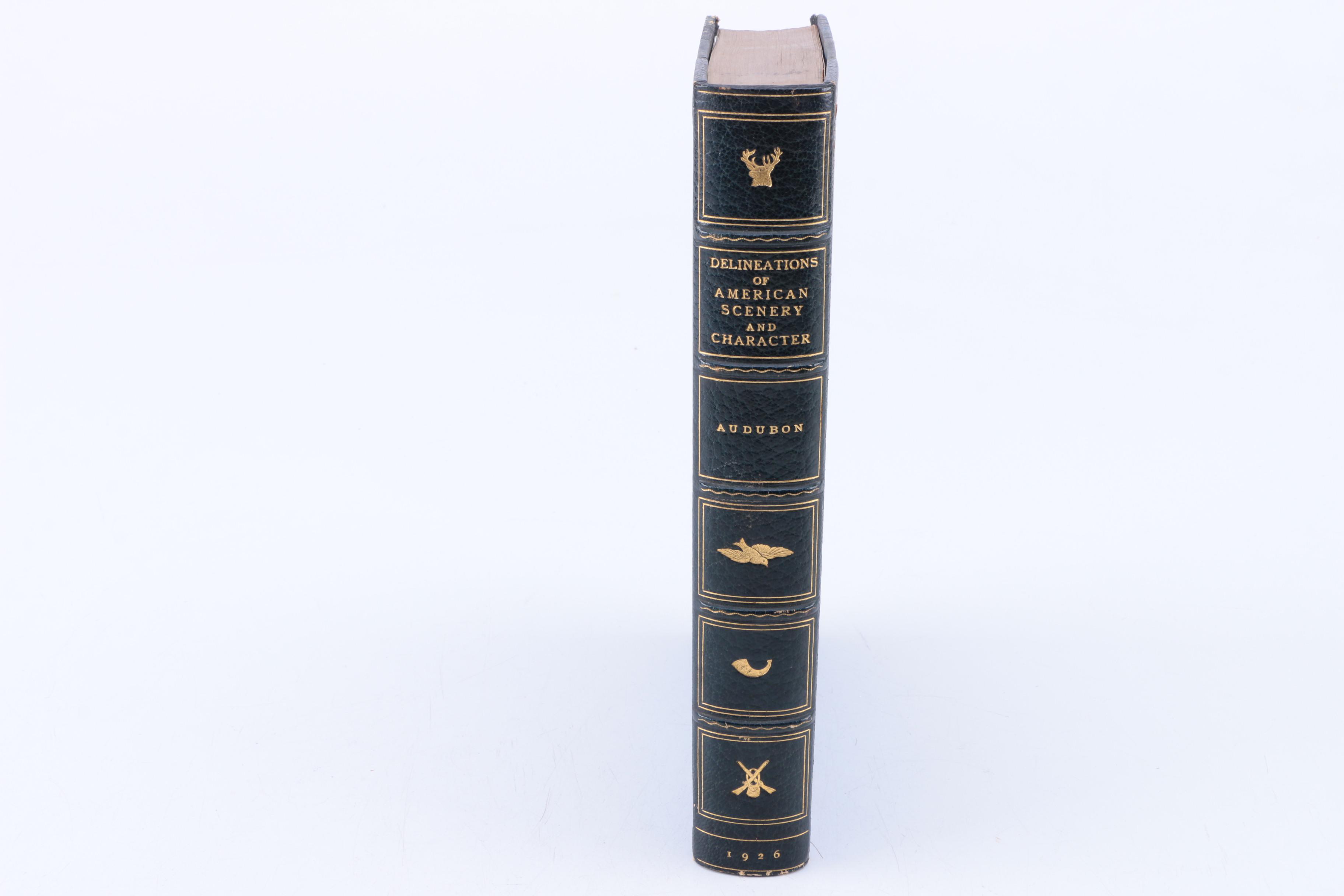 1926 "Delineations of American Scenery and Character" by John James Audubon