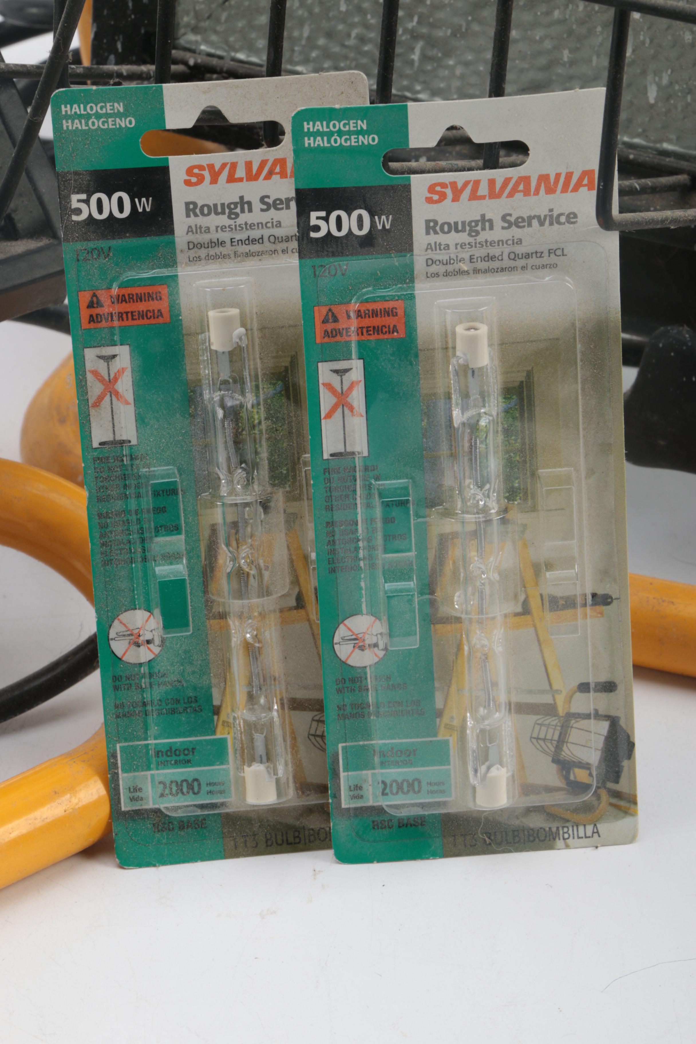 Pair of 500 Watt Work Lights