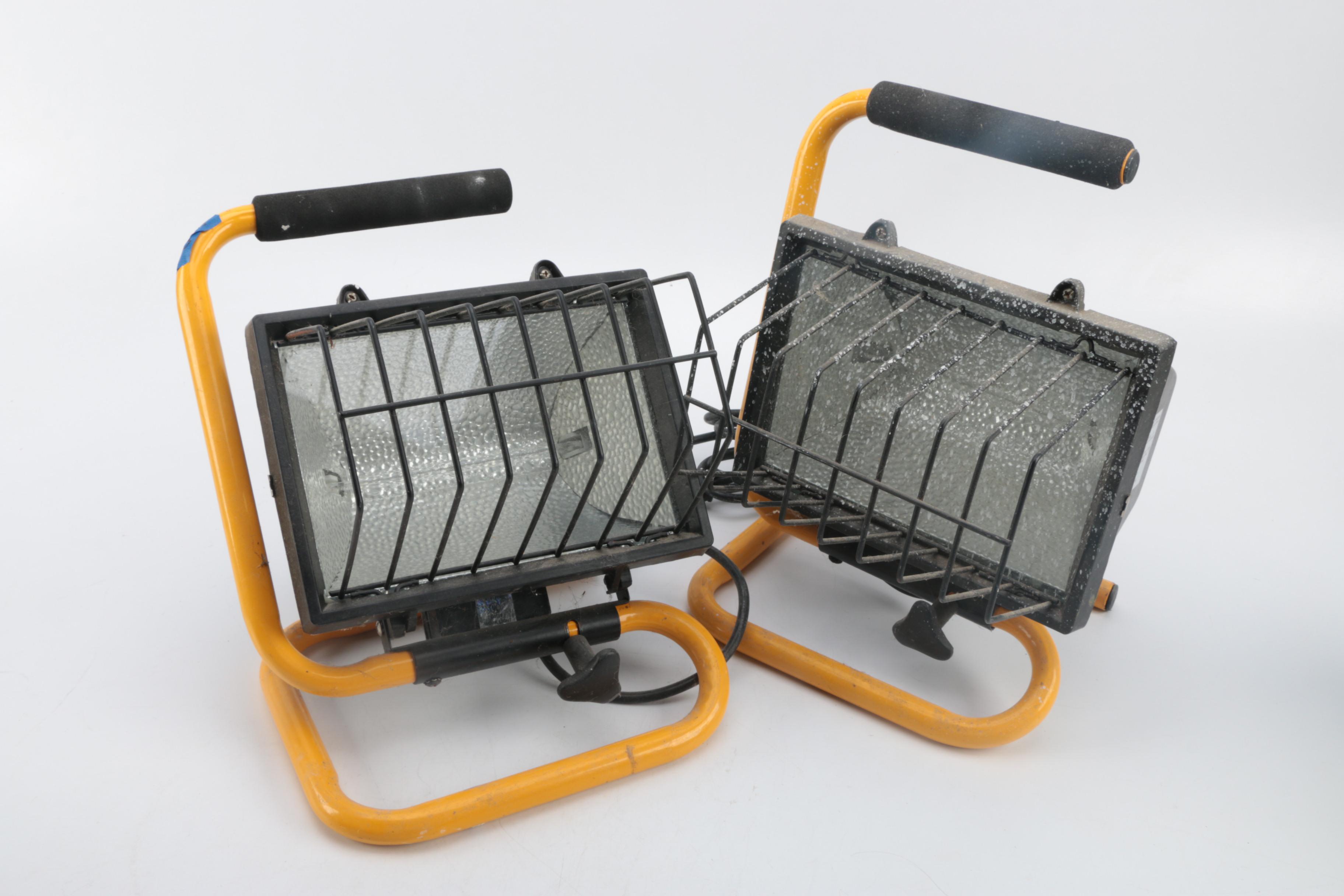 Pair of 500 Watt Work Lights