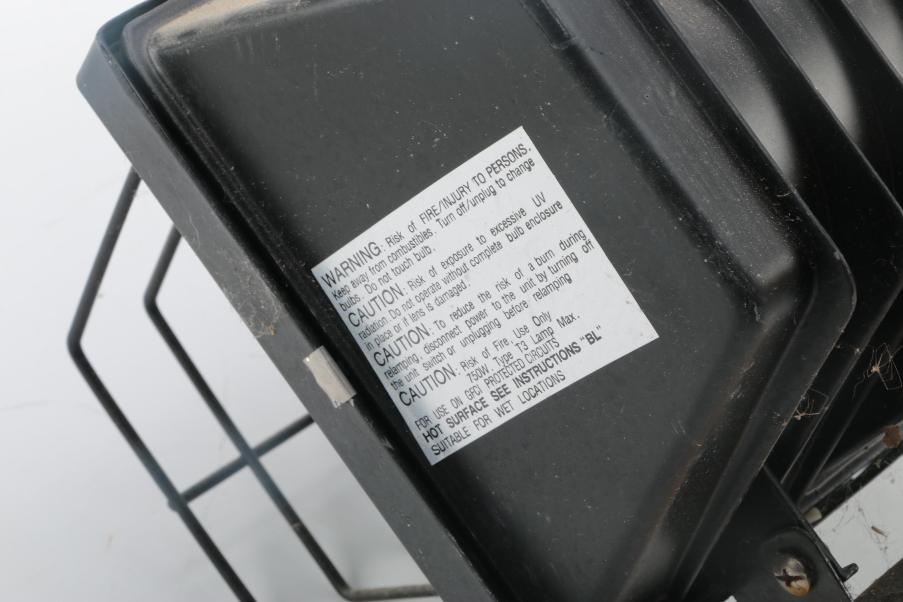 Pair of 500 Watt Work Lights