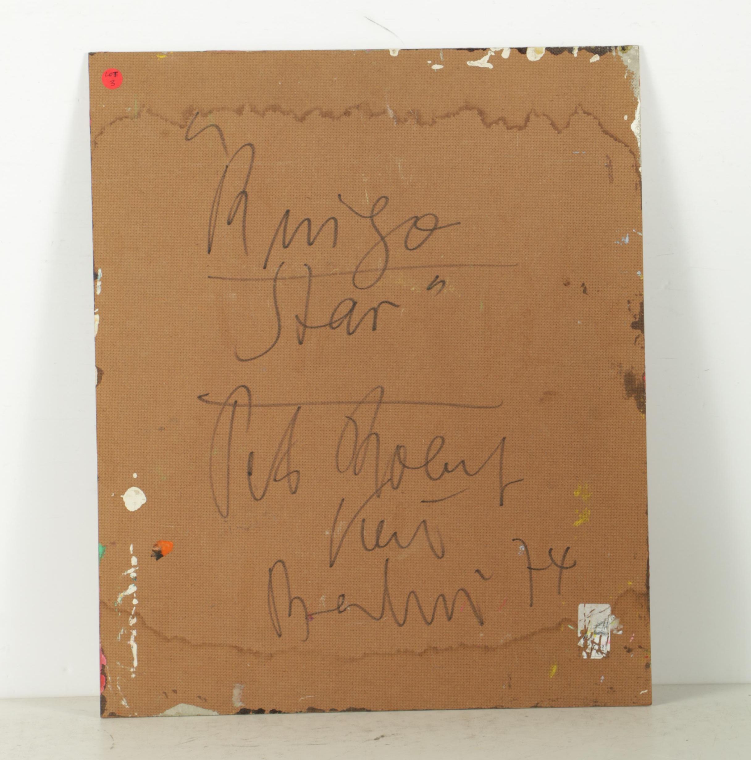 Peter Keil Oil Painting on Board "Ringo Starr"