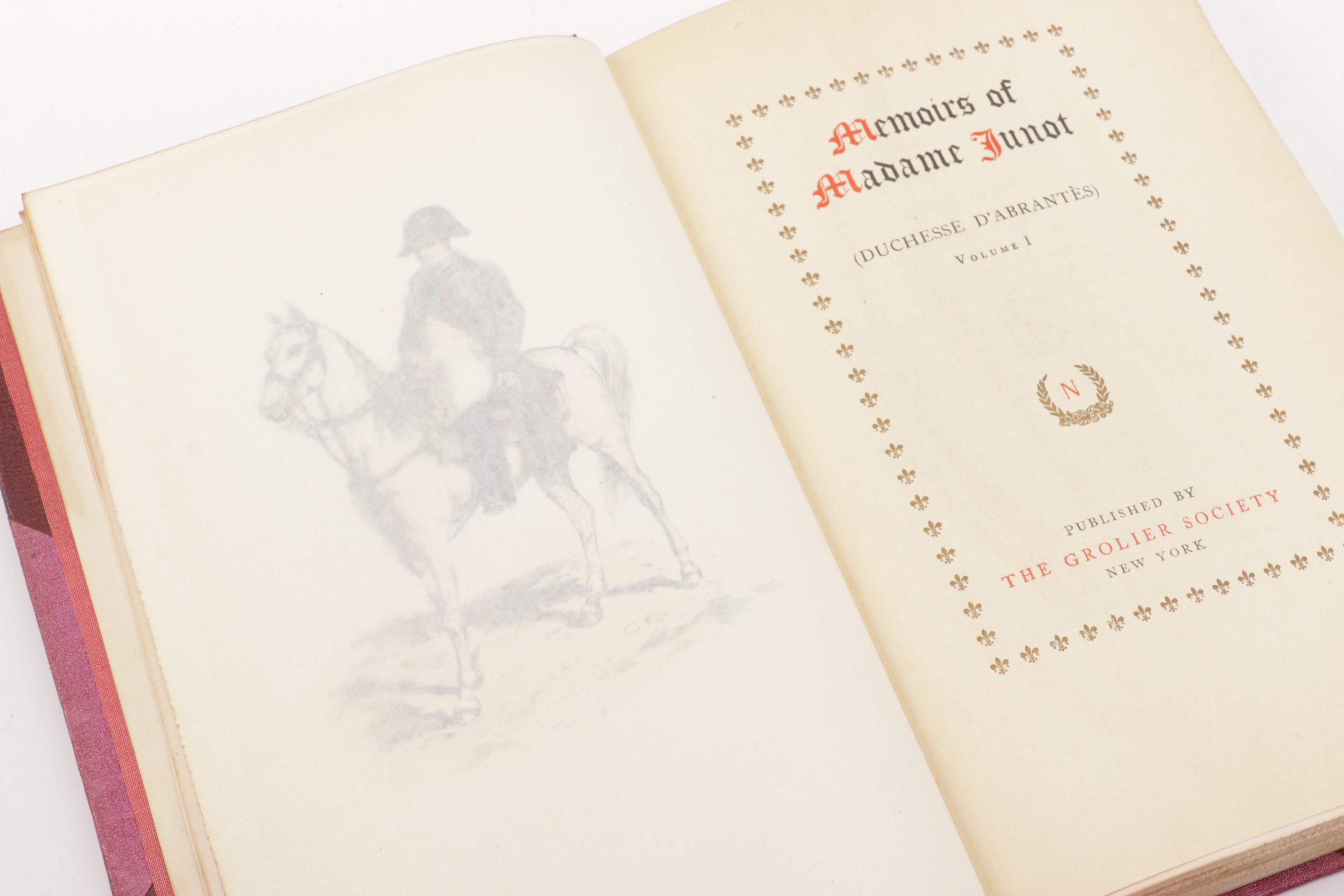 1893 Limited Empire Edition Set of "Memoirs of Madame Junot"