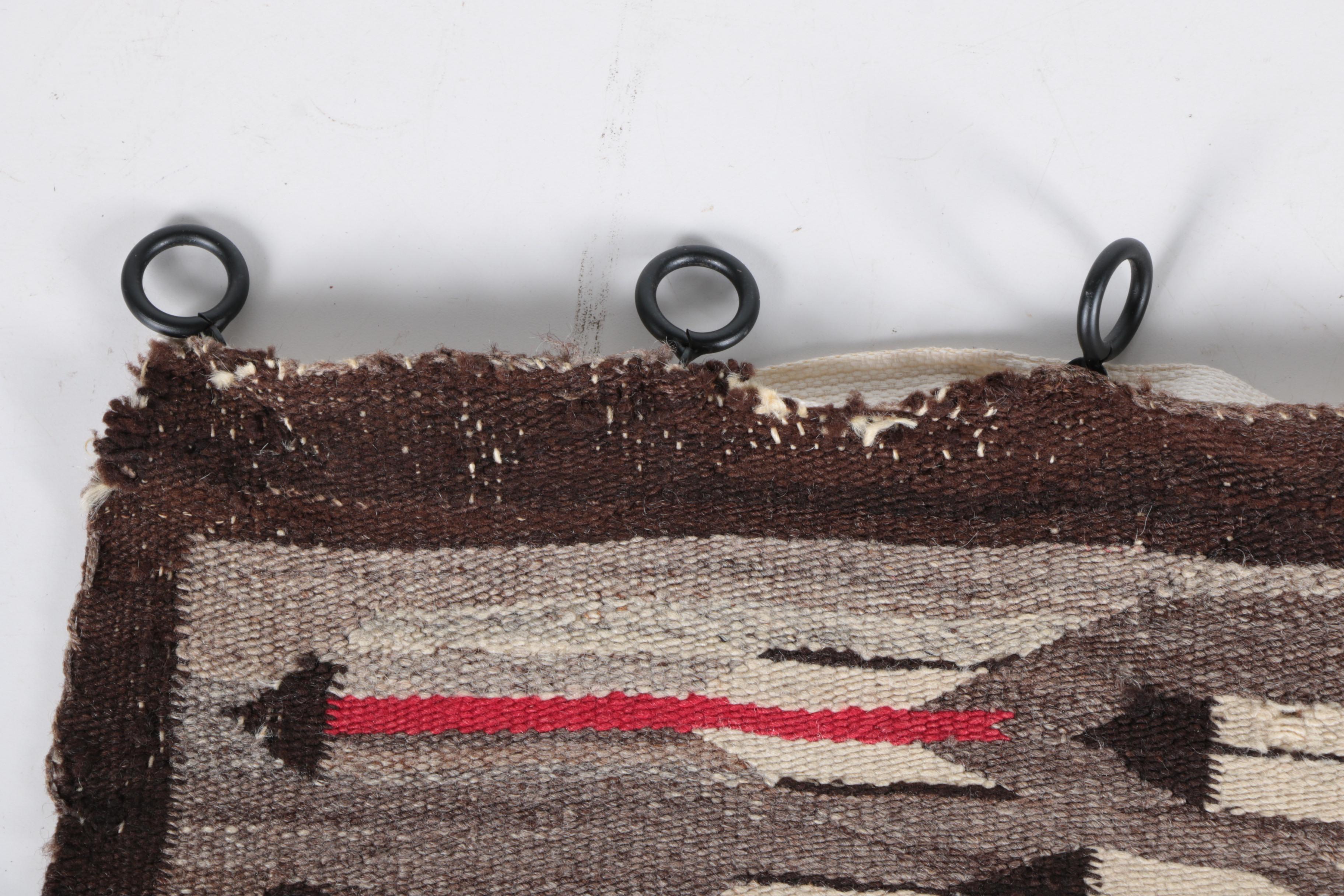 Circa 1920 Navajo Regional Reservation Handwoven Wool Rug