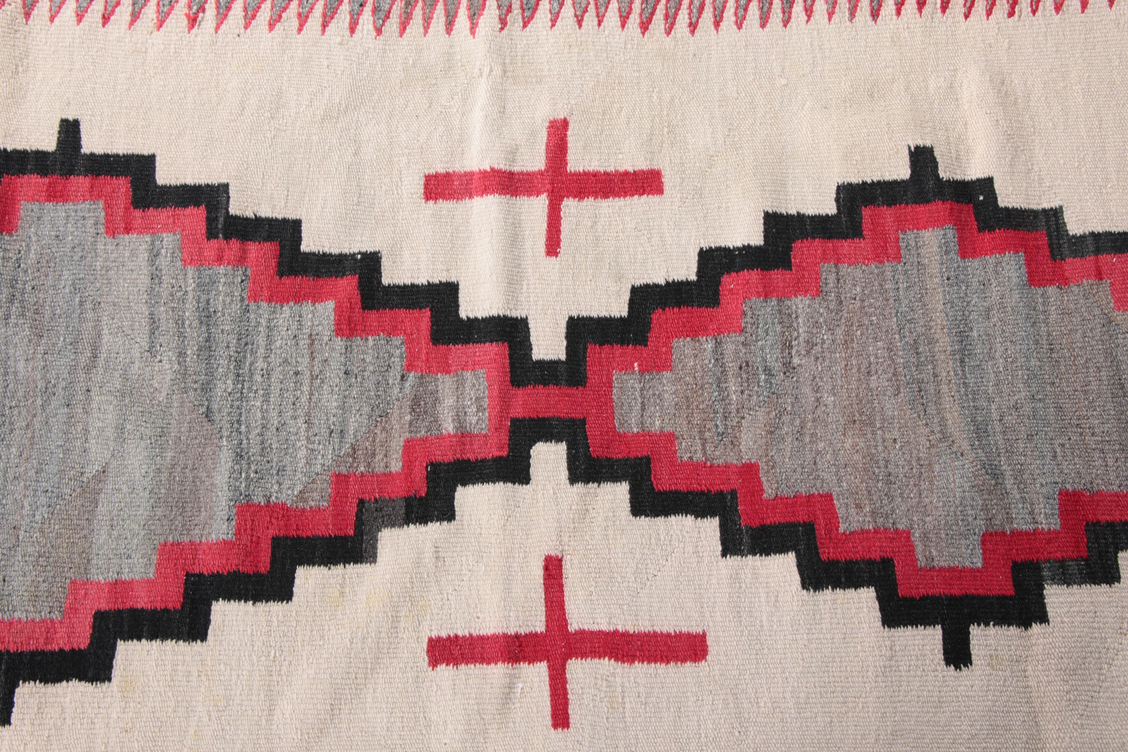 Hand-Knotted Native American- Style Accent Rug
