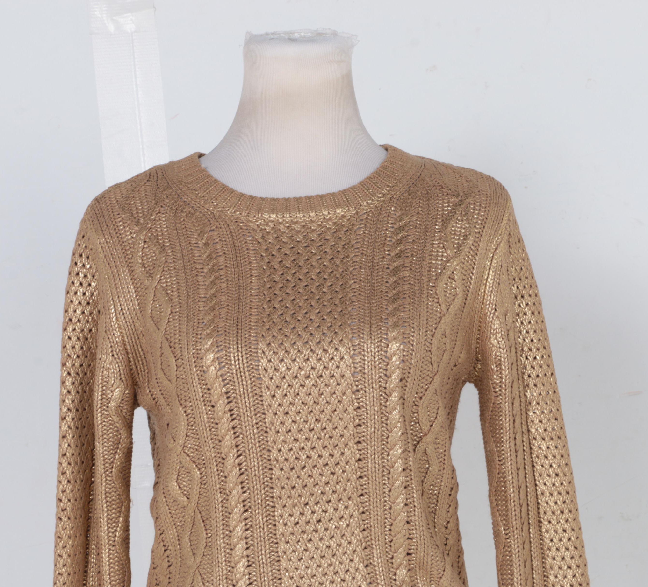 Women's MICHAEL Michael Kors Gold Tone Sweater