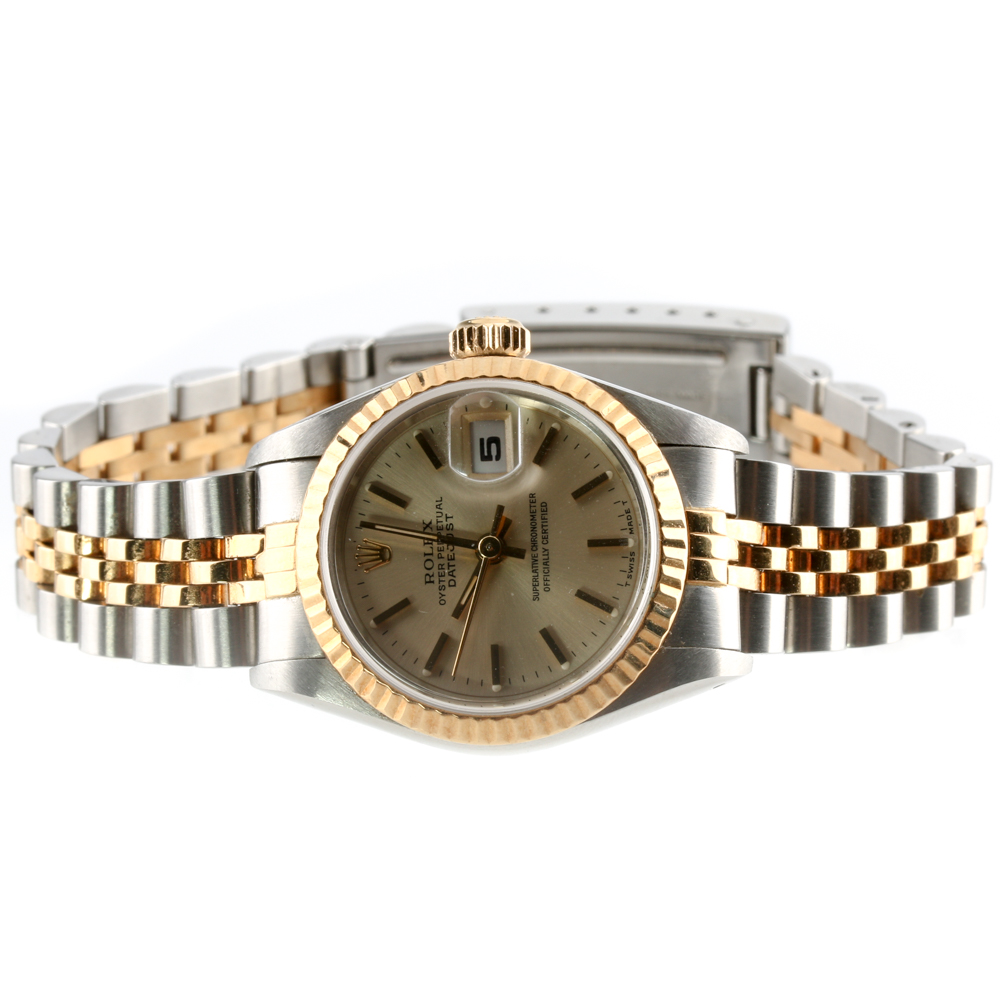 Rolex Oyster Perpetual Datejust 18K Yellow Gold and Stainless Watch