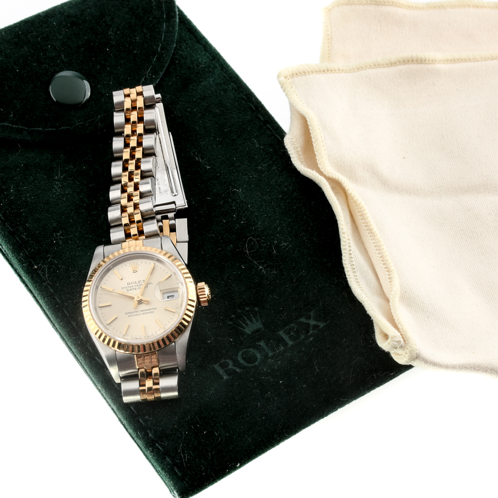 Rolex Oyster Perpetual Datejust 18K Yellow Gold and Stainless Watch