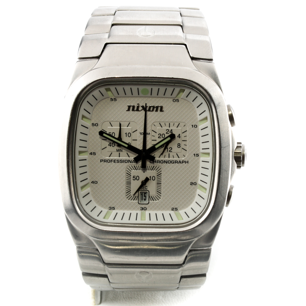 Nixon Professional Chronograph Stainless Steel Watch