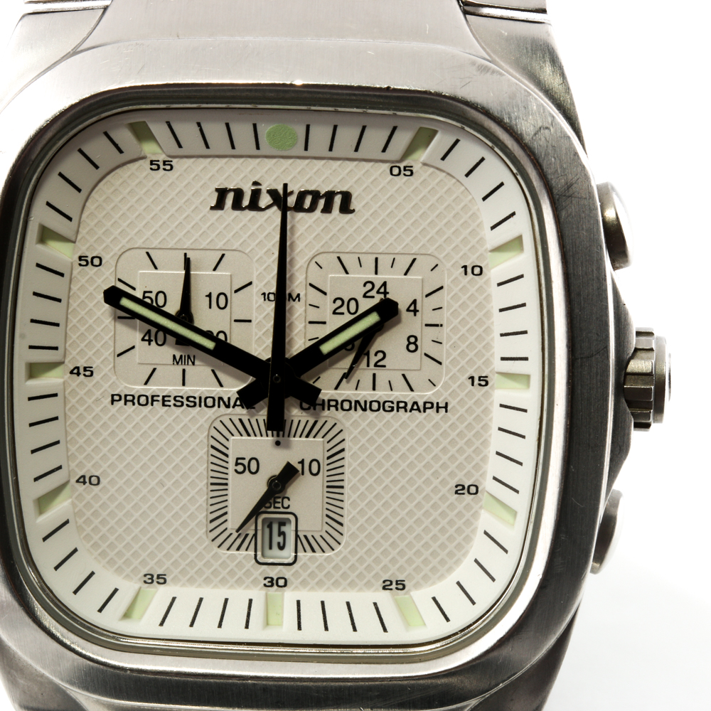 Nixon Professional Chronograph Stainless Steel Watch