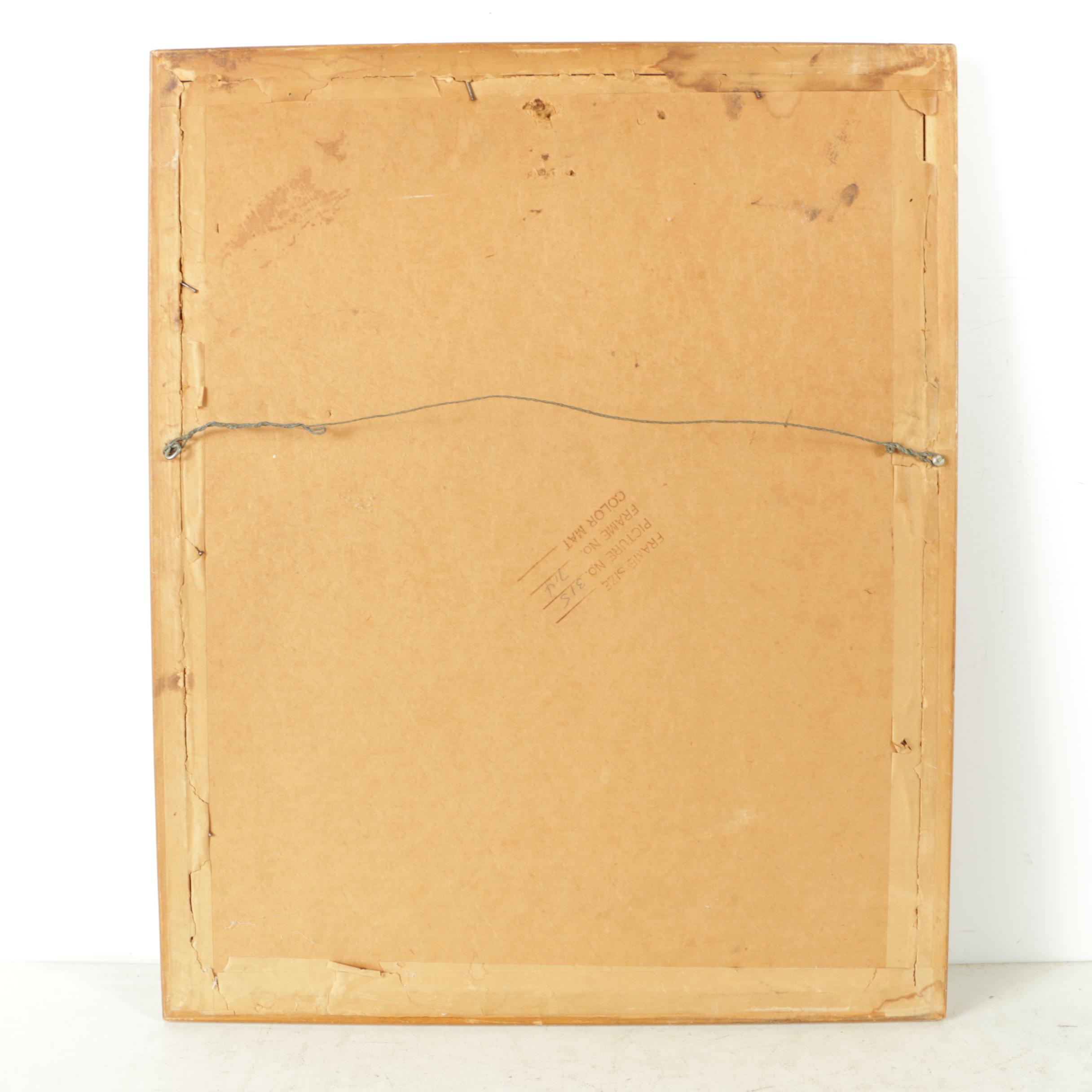 Cibro East Asian-Style Serigraphic Illustrations of Figures