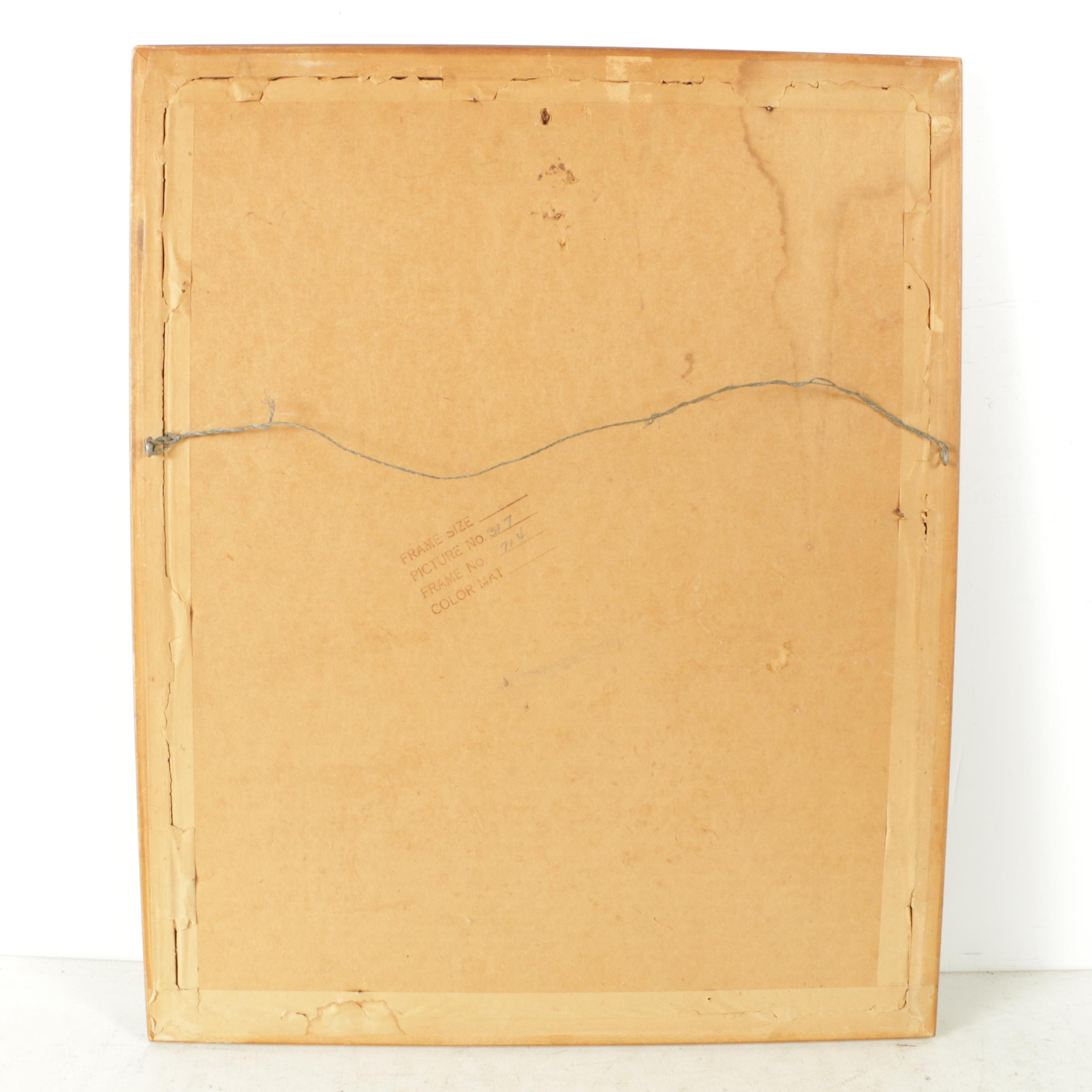 Cibro East Asian-Style Serigraphic Illustrations of Figures