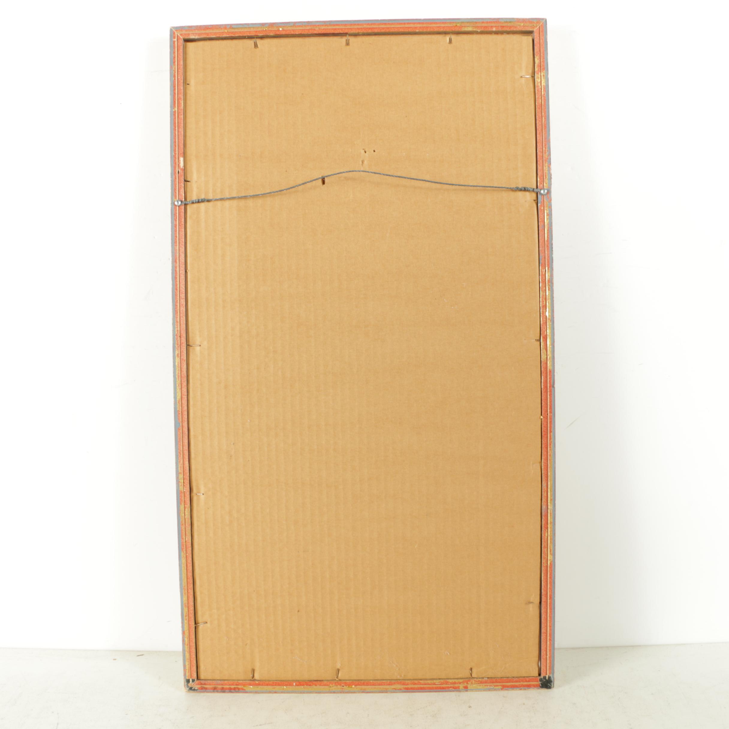 East Asian Ancestor Portrait Ink Paintings on Silk