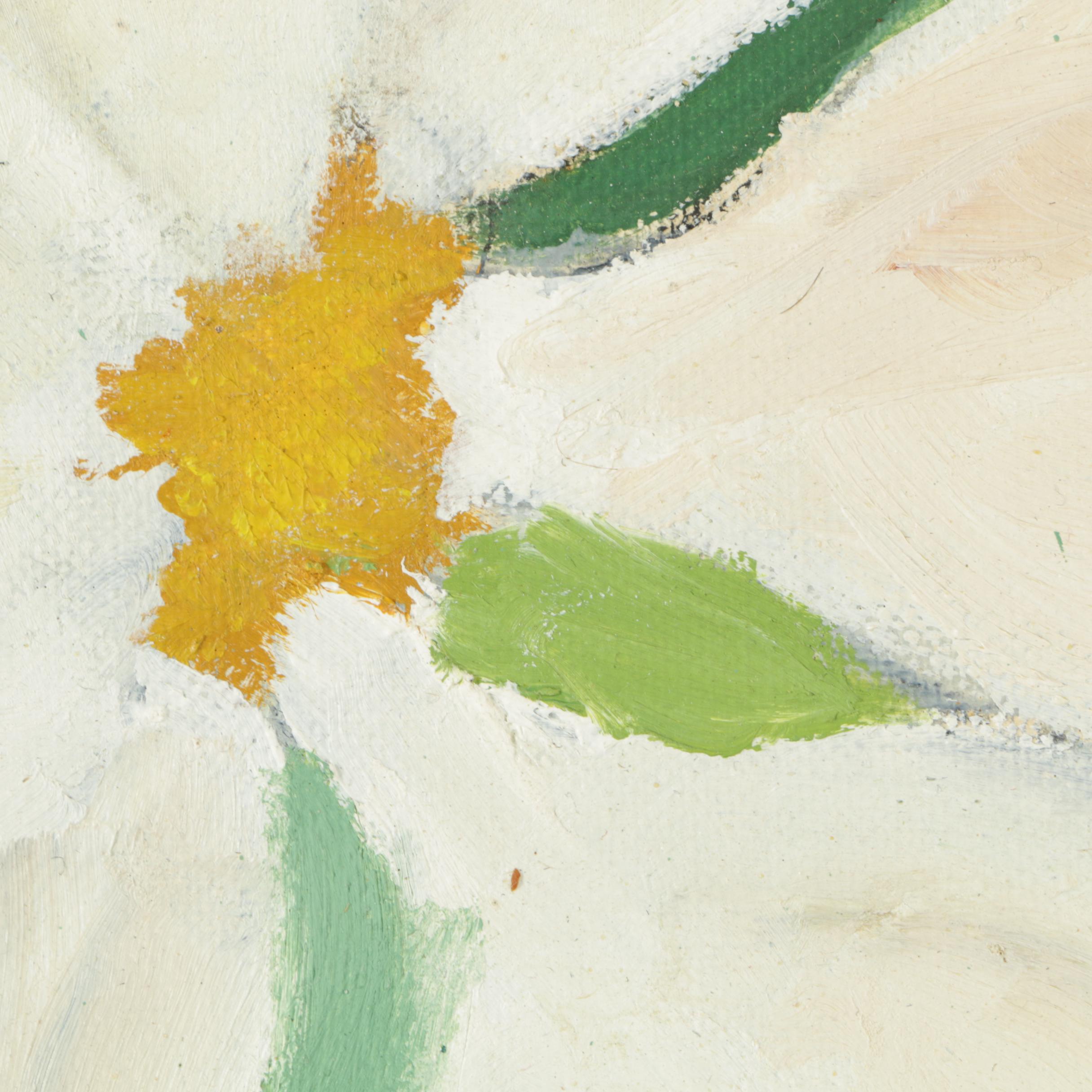 Oil Paintings on Canvas Board of Magnolias