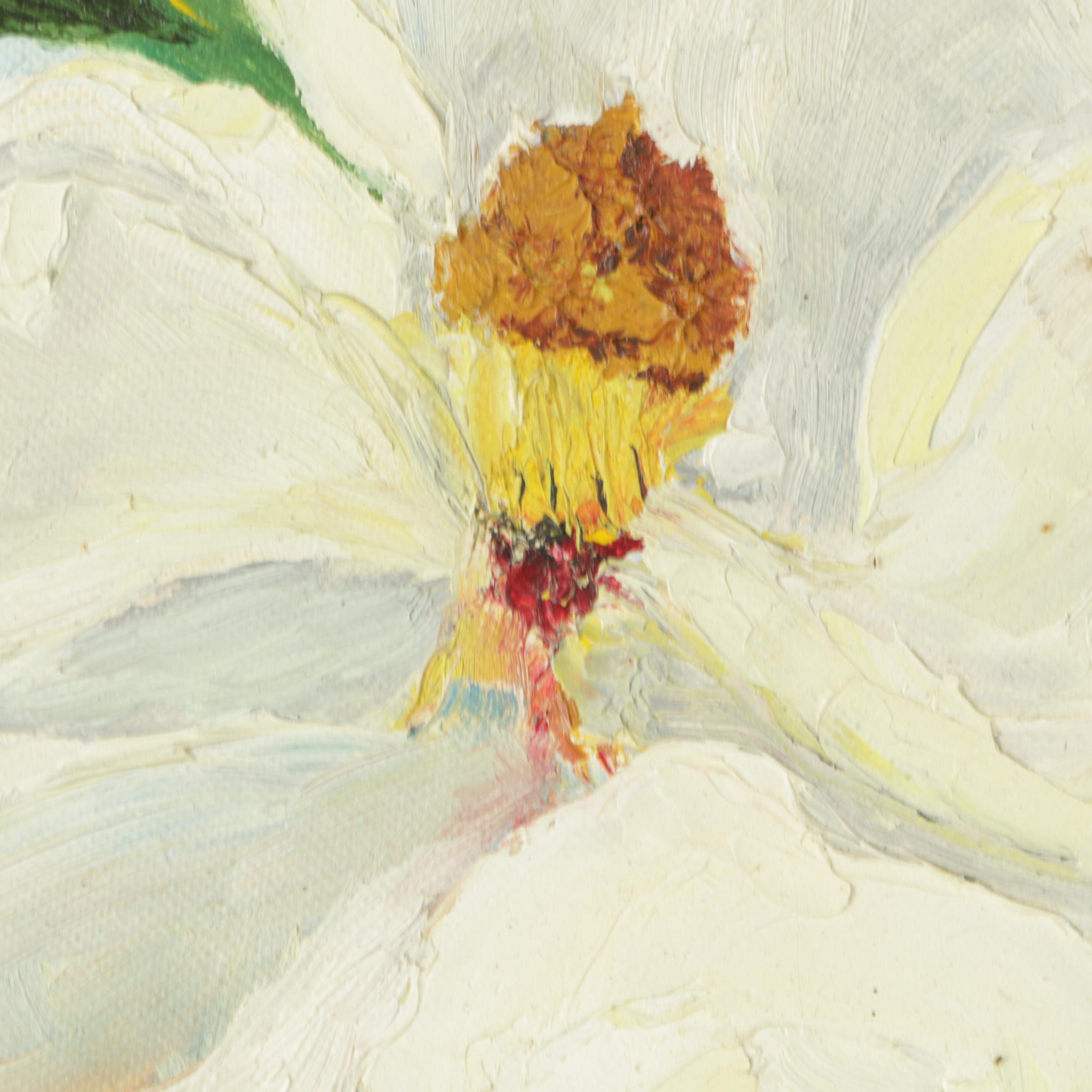 Oil Paintings on Canvas Board of Magnolias