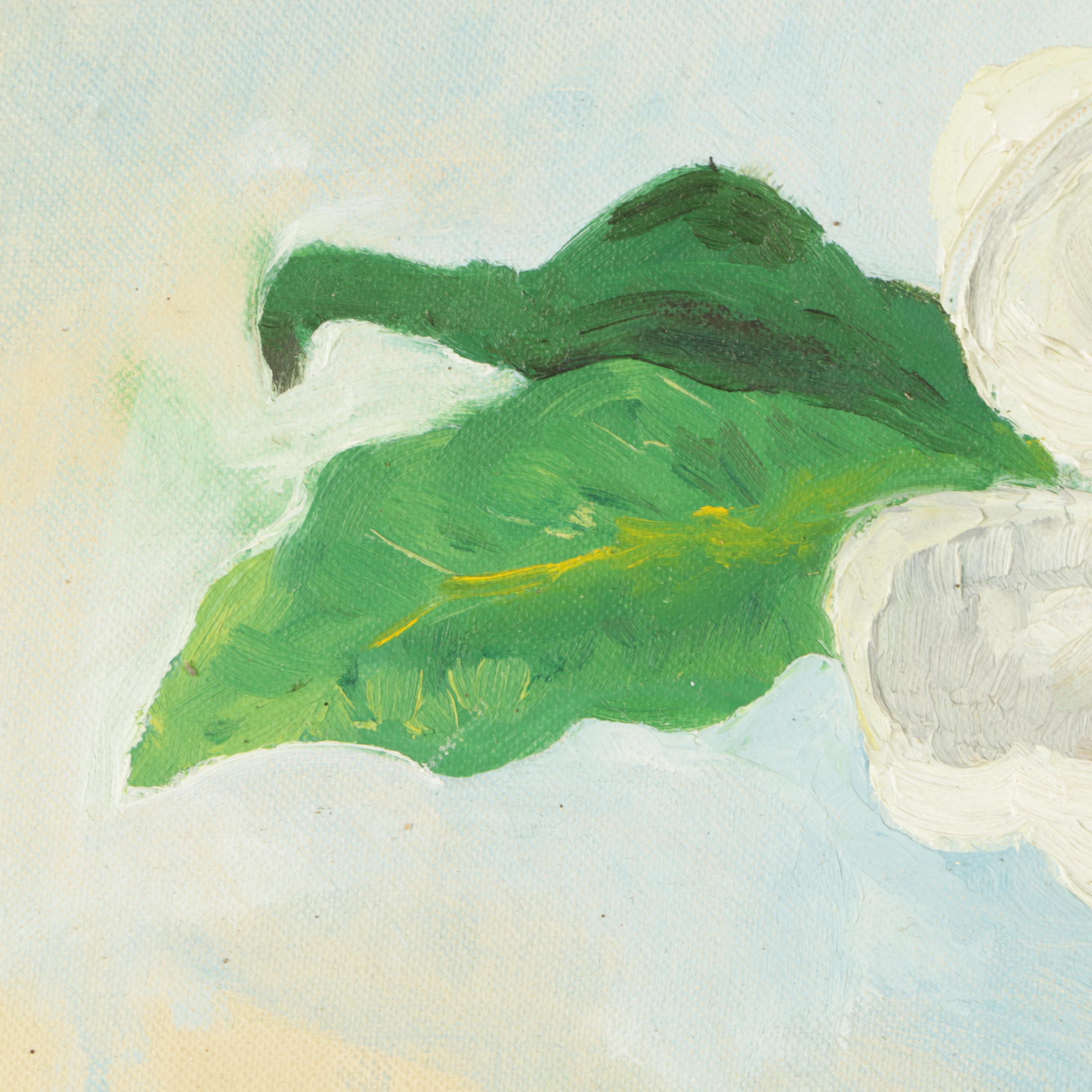 Oil Paintings on Canvas Board of Magnolias