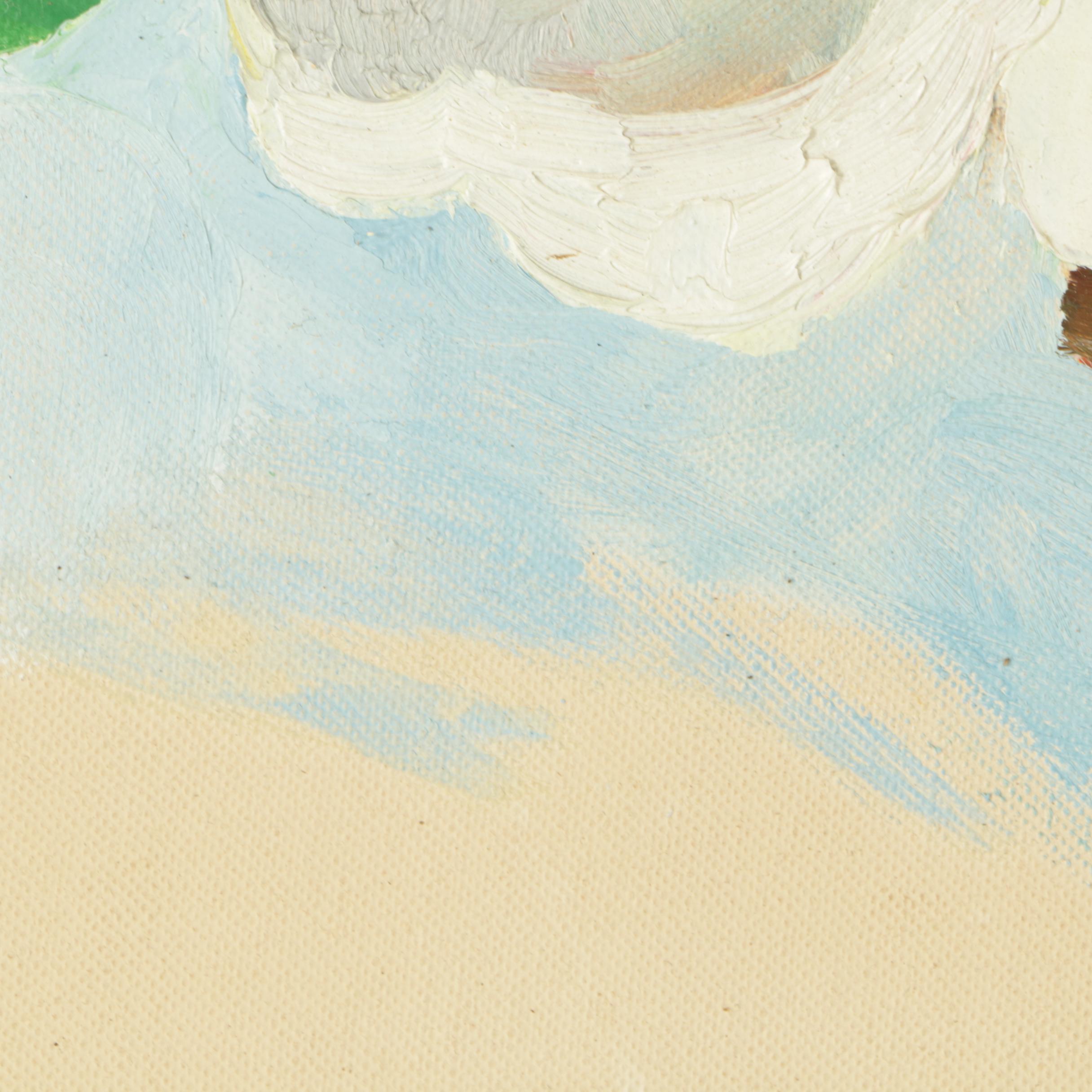 Oil Paintings on Canvas Board of Magnolias