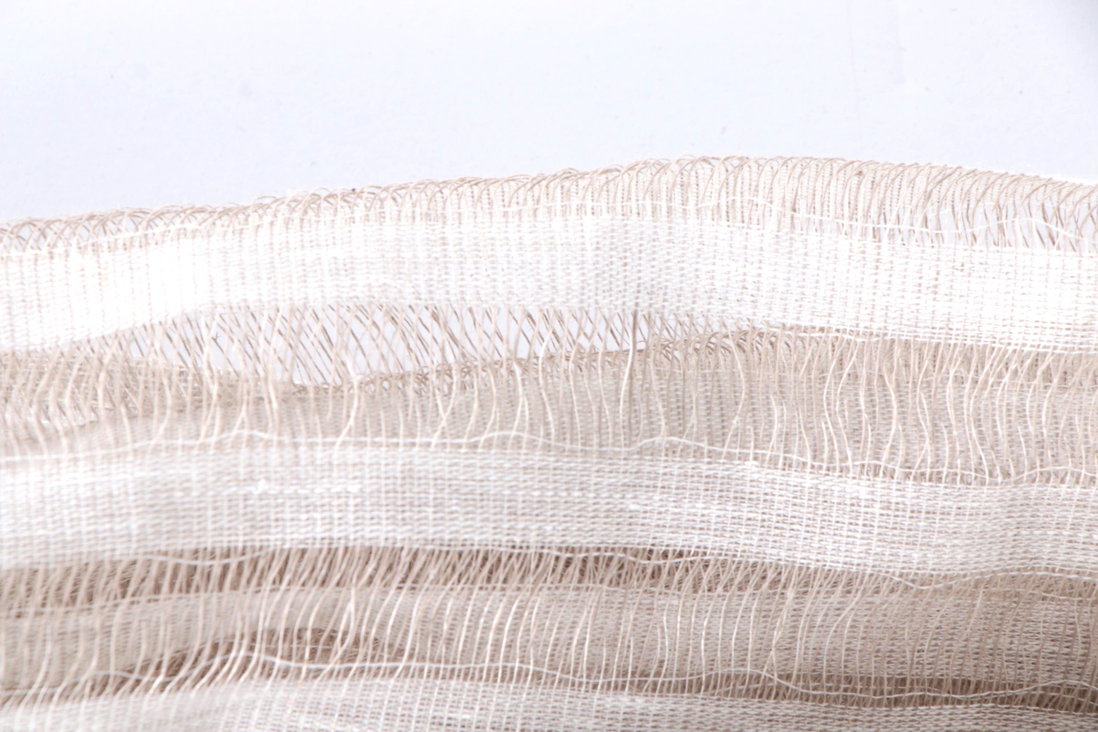 Pair of Tie-Tab Linen Curtain Panels