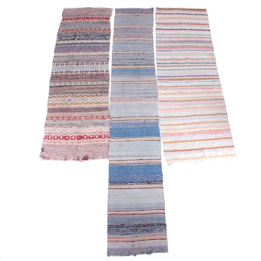 Vintage Rag Rug Runners