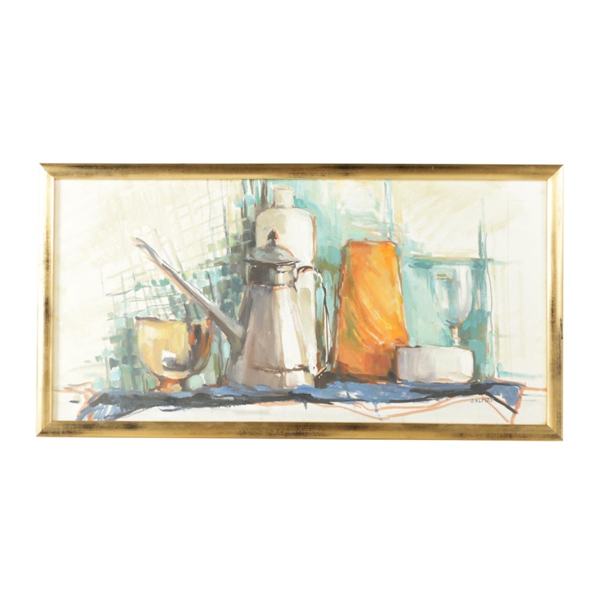 S. Alpert Oil Painting of a Still Life