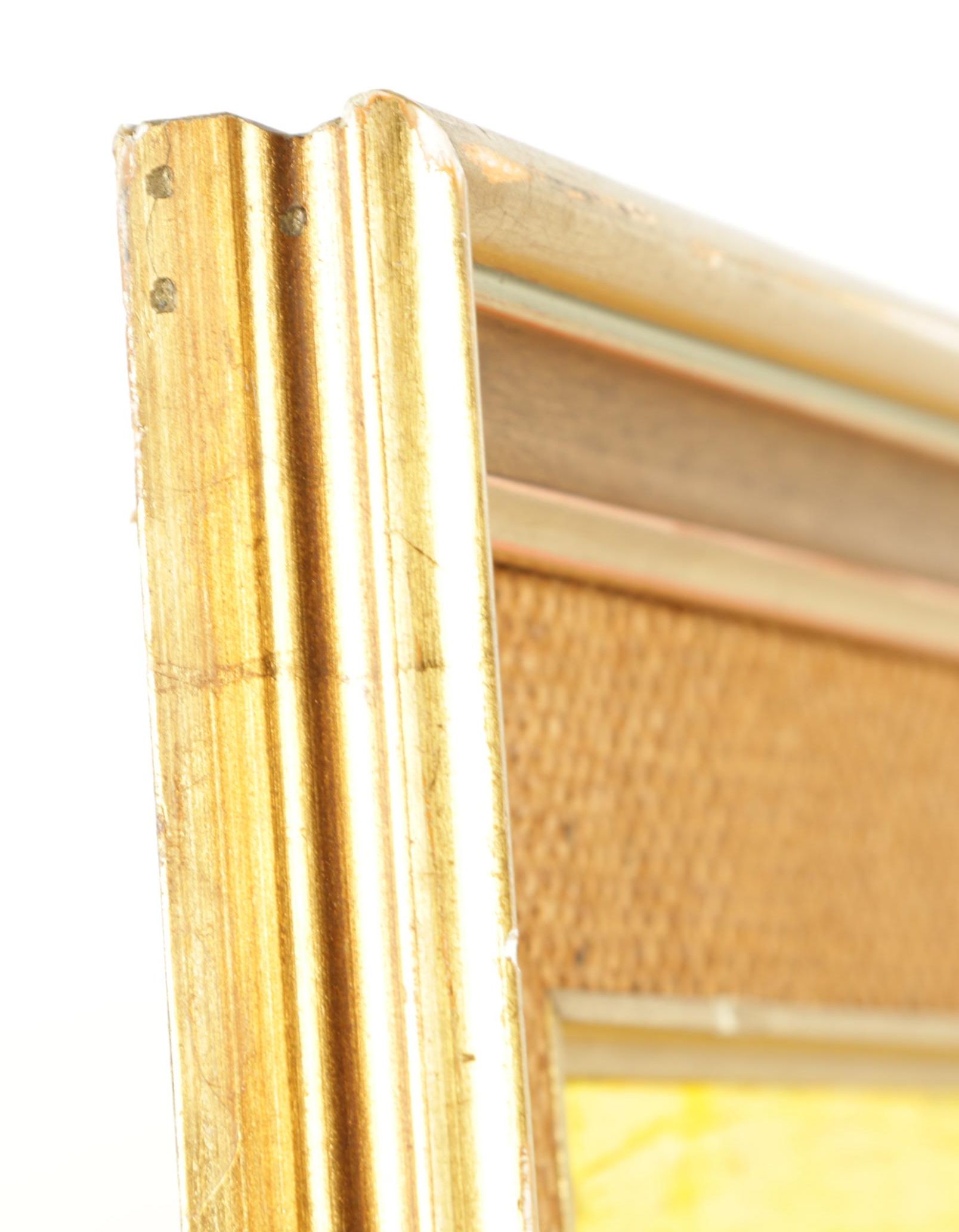 Amador 1965 Oil Painting on Canvas of a Seaside Village