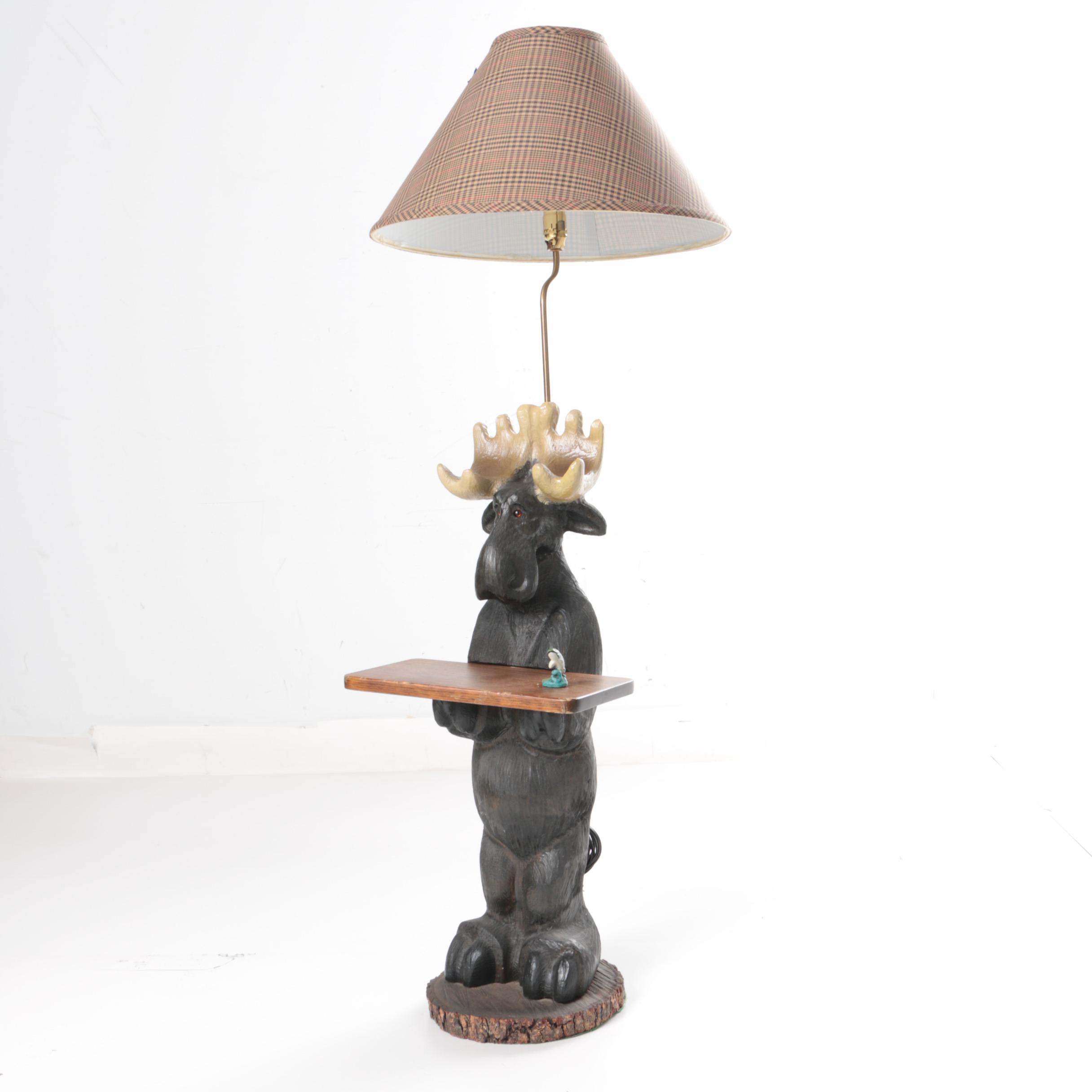 Big Sky Carvers of Montana Moose Floor Lamp