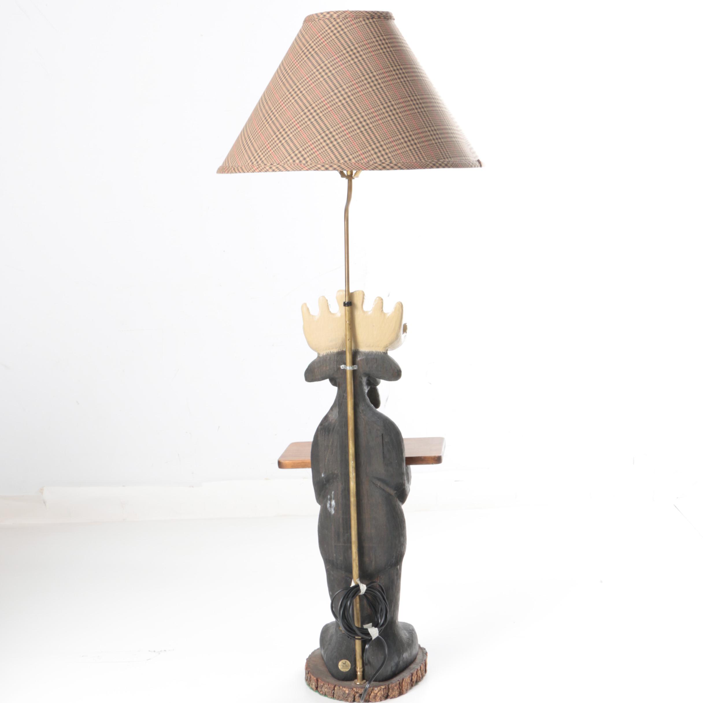 Big Sky Carvers of Montana Moose Floor Lamp