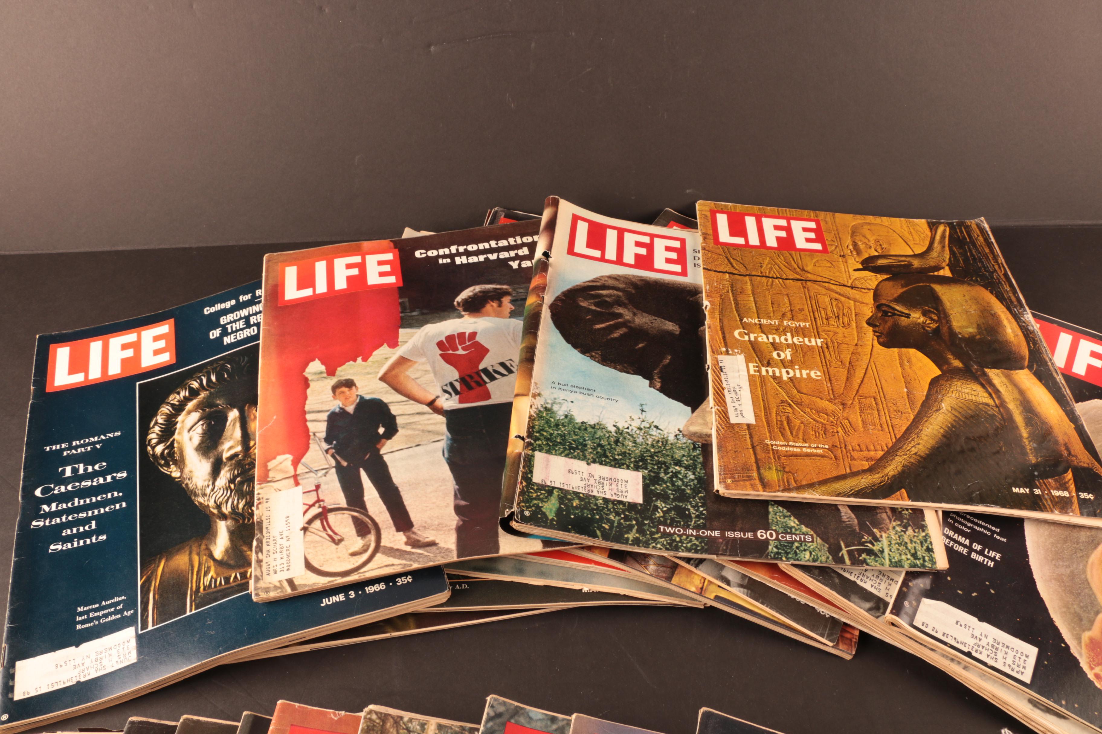 Collection of "Life" Magazines