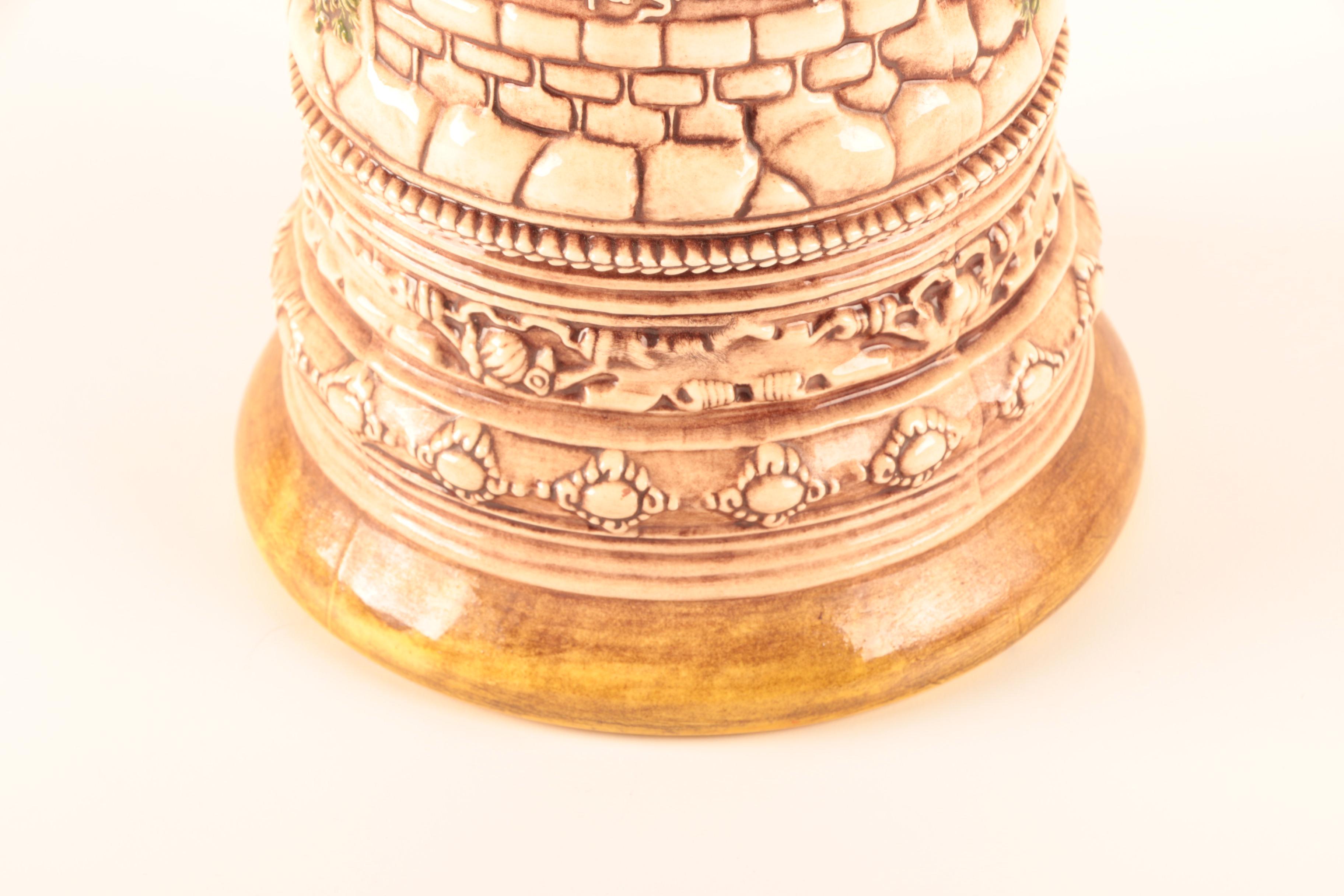 Hand Painted Ceramic Stein Vase